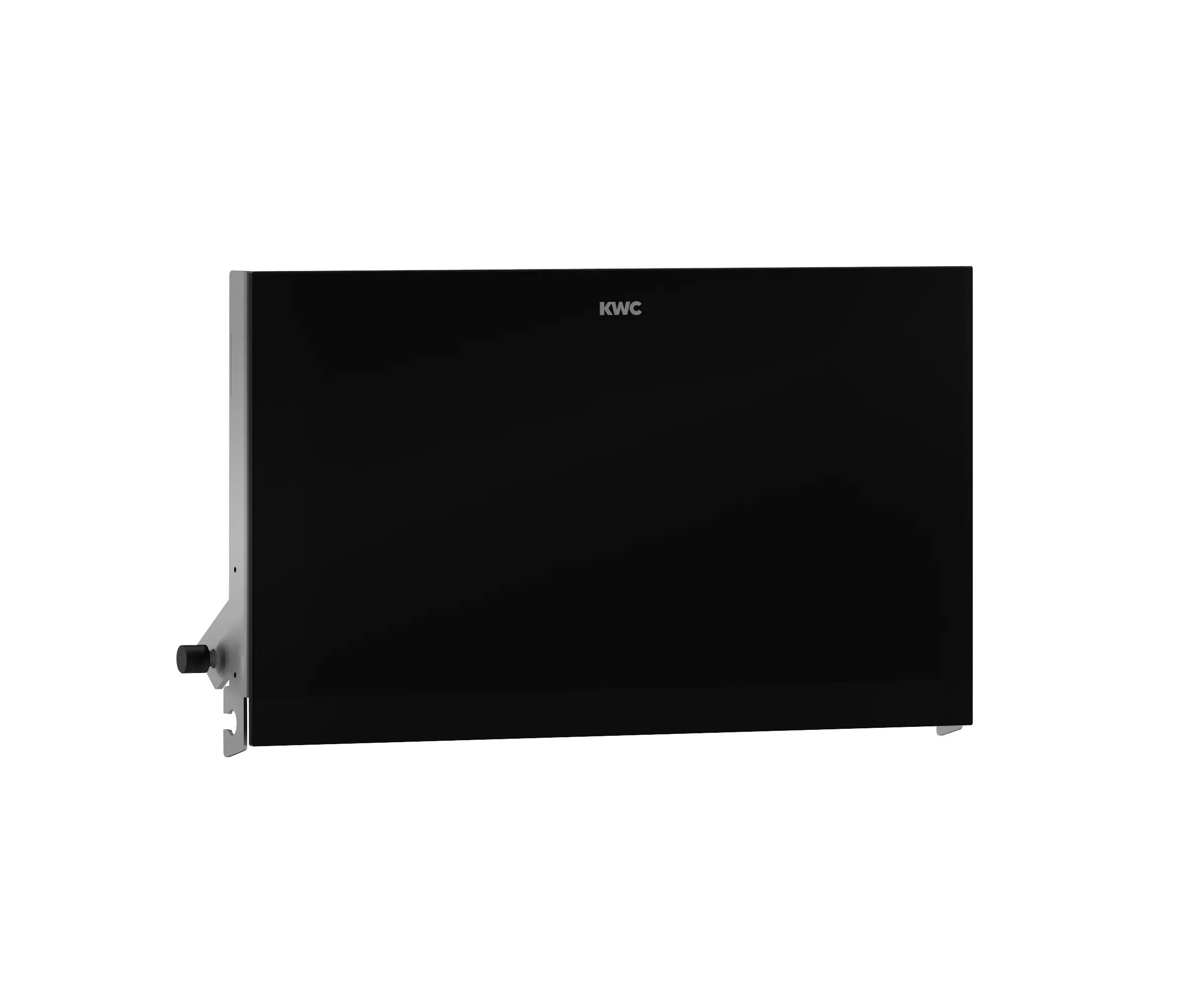 KWC Professional - Parte frontal con cristal ESG negro EXOS.