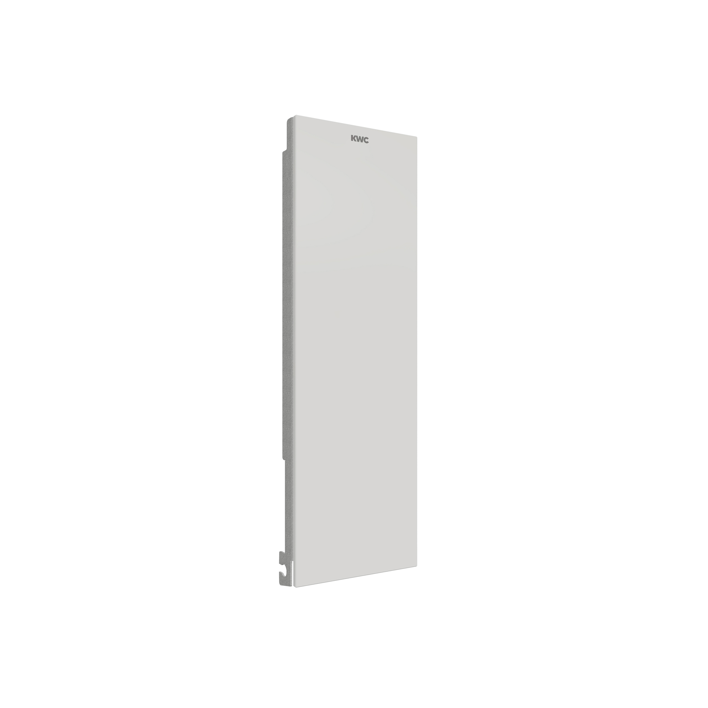 EXOS. Front mit weißem ESG-Glas für Seifenspender zur Unterputzmontage