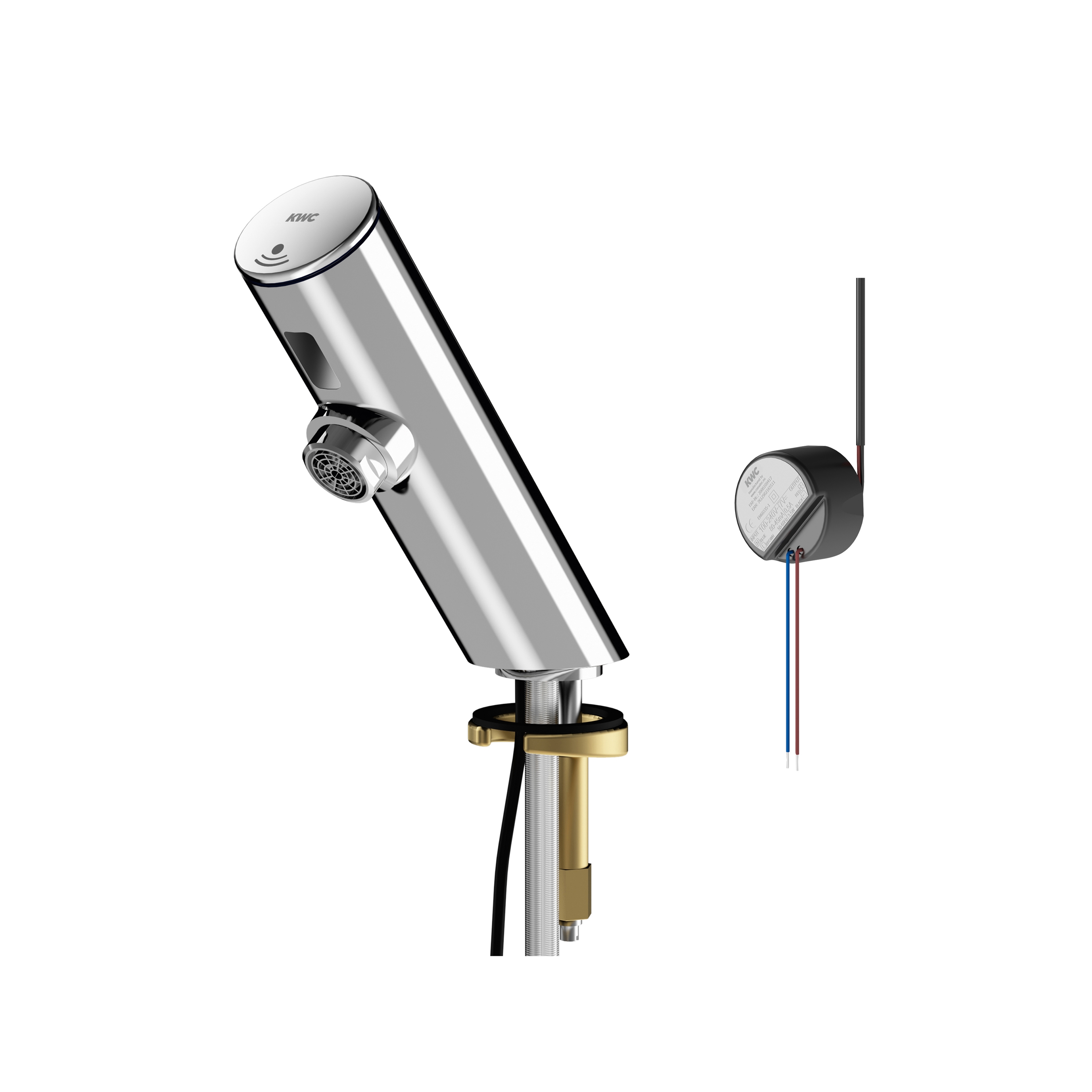 F3E electronic pillar tap with in-wall power supply