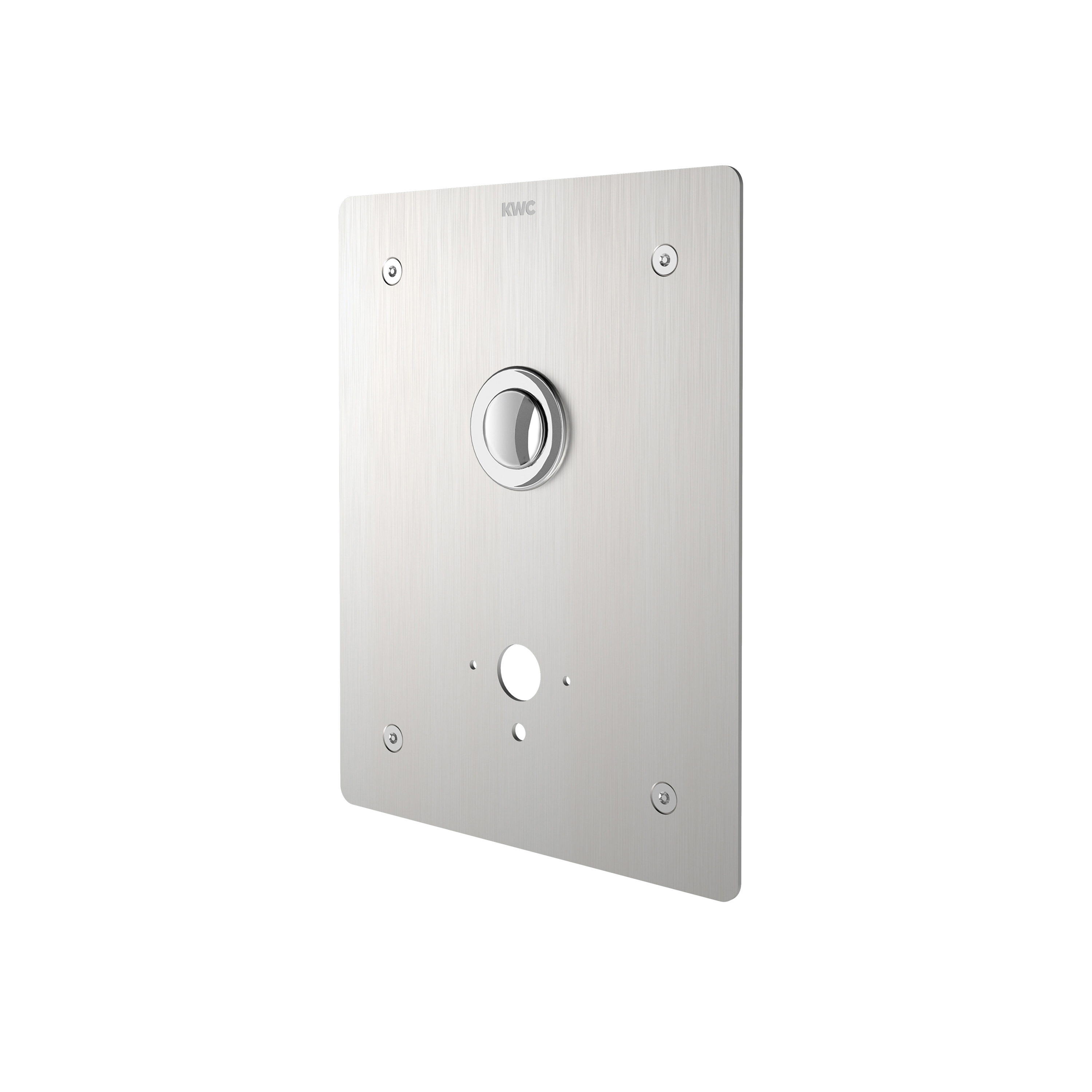 Display product F3S self-closing washbasin tap for in-wall installation from manufacturer KWC Professional