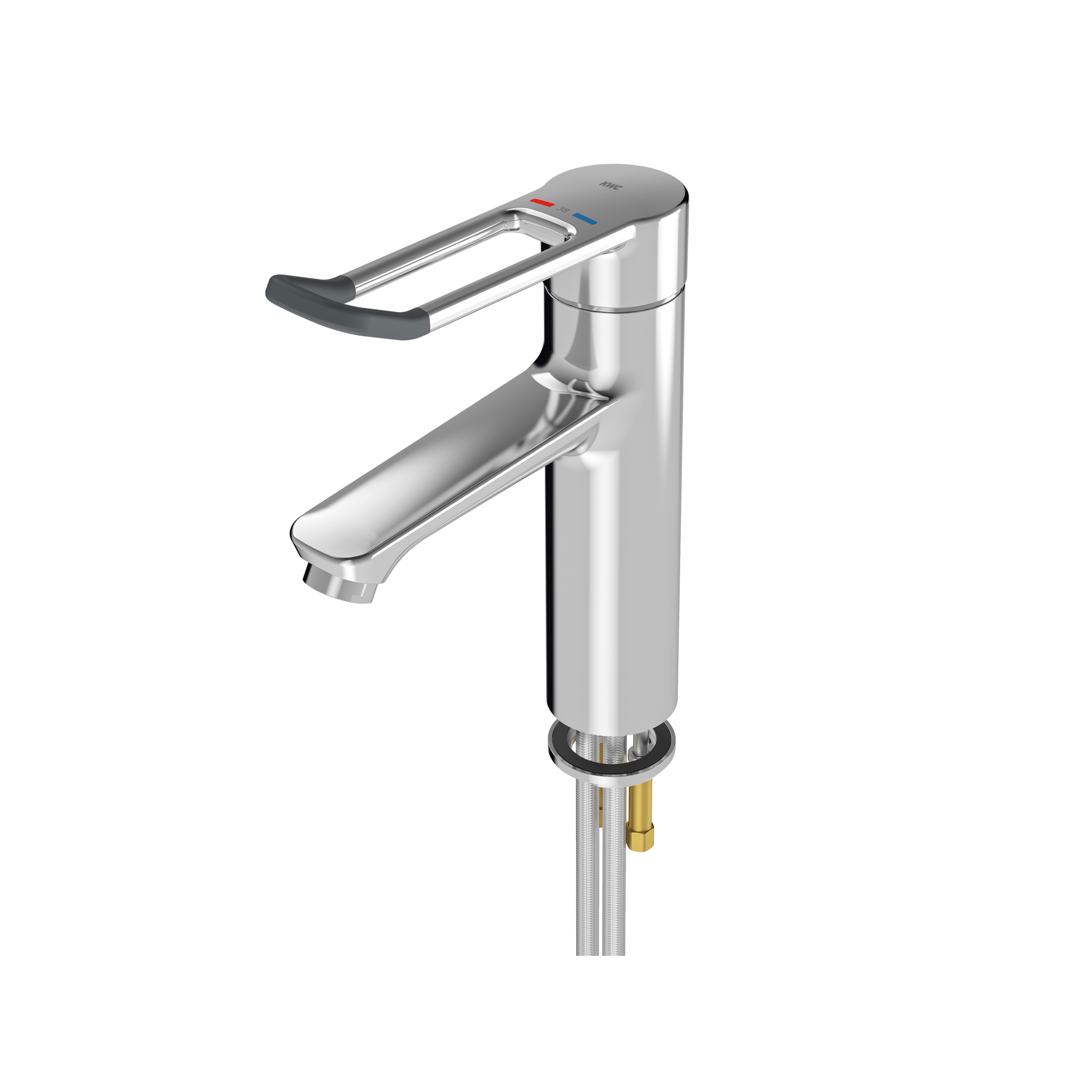 Display product F4LT-Med thermostatic single-lever pillar mixer from manufacturer KWC Professional