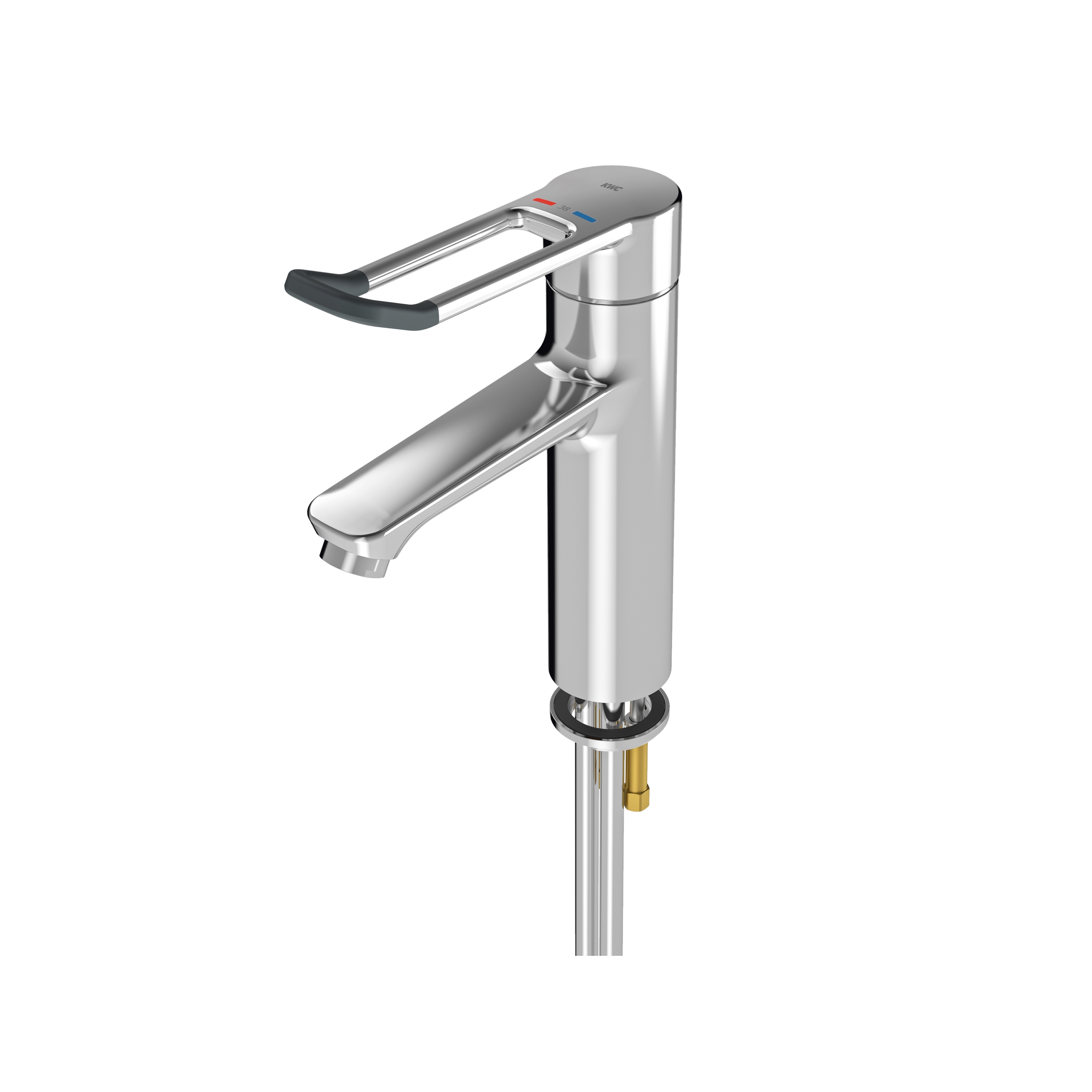 F4LT-Med thermostatic single-lever pillar mixer