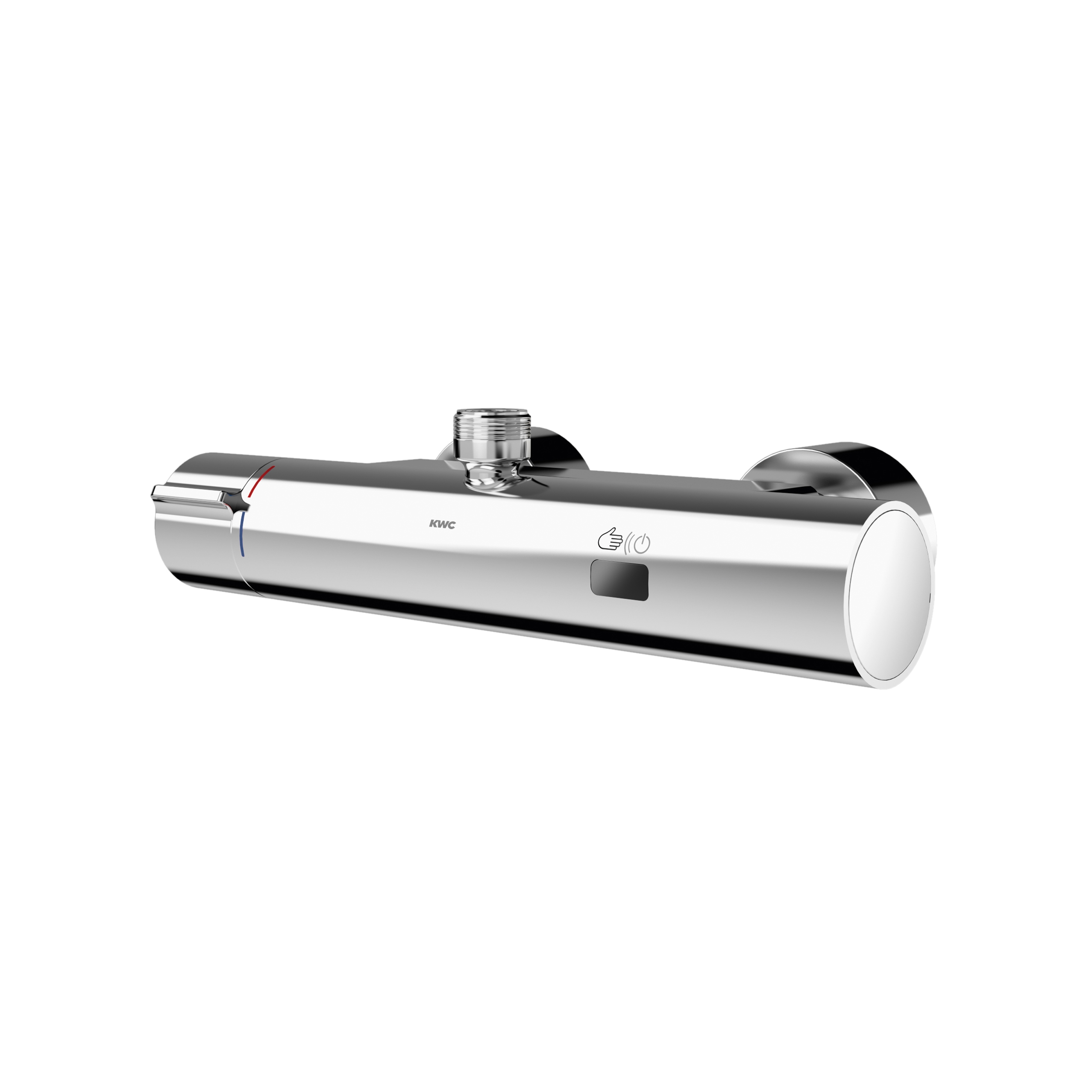 F5E-Therm electronic thermostatic wall-mounted mixer with battery operation