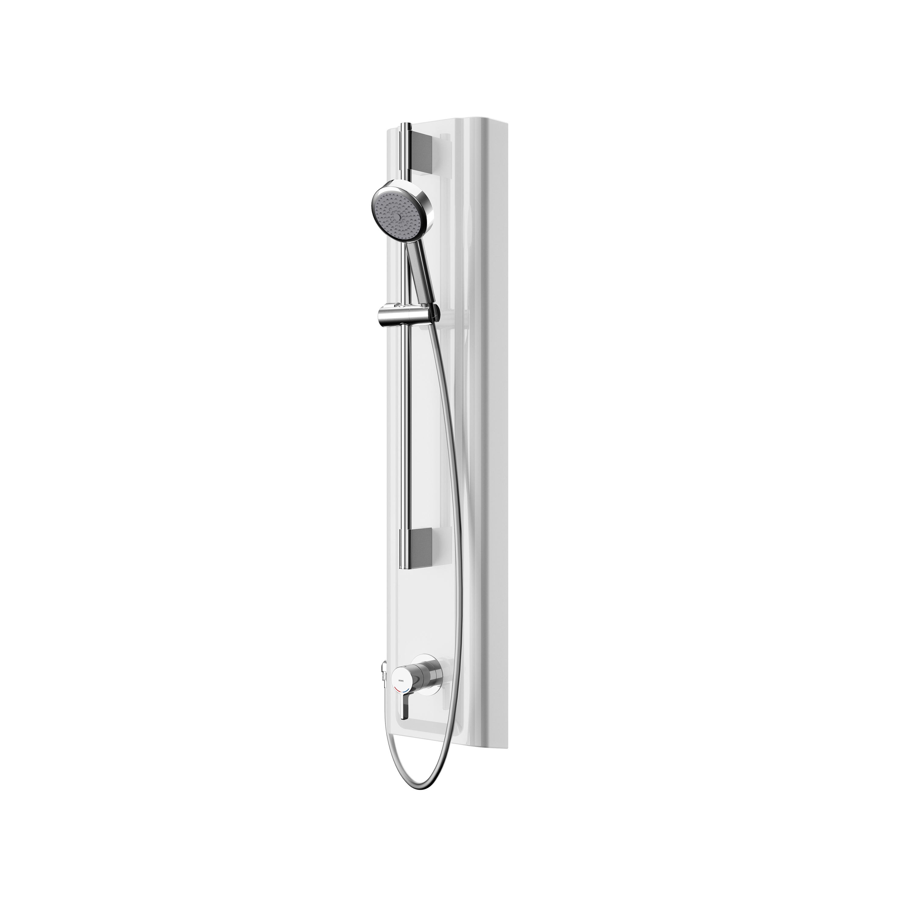 Vertoon produk F5L-Therm shower panel made of MIRANIT with hand shower fitting van vervaardiger KWC Professional