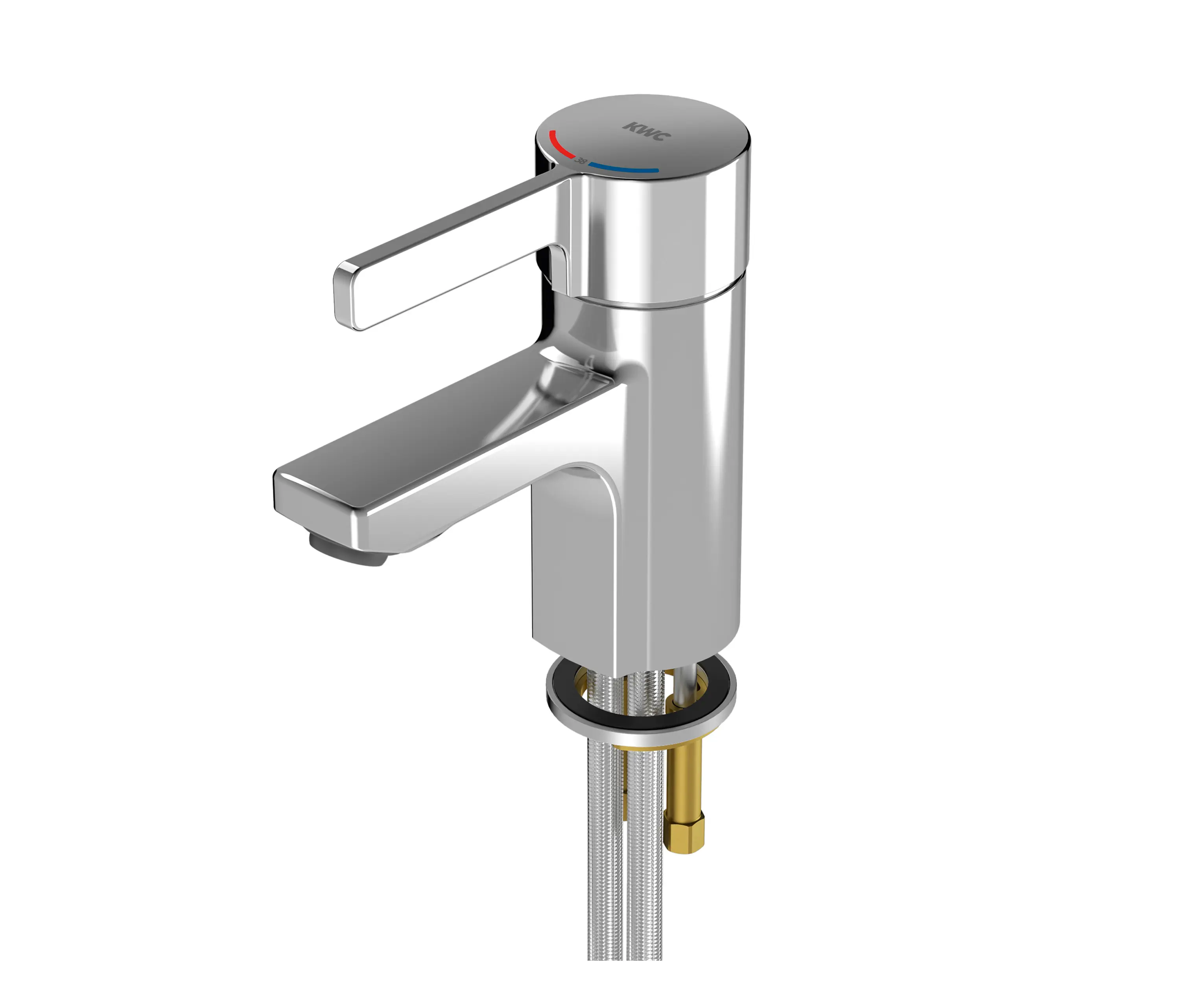 KWC Professional - F5L-Therm thermostatic single-lever pillar mixer