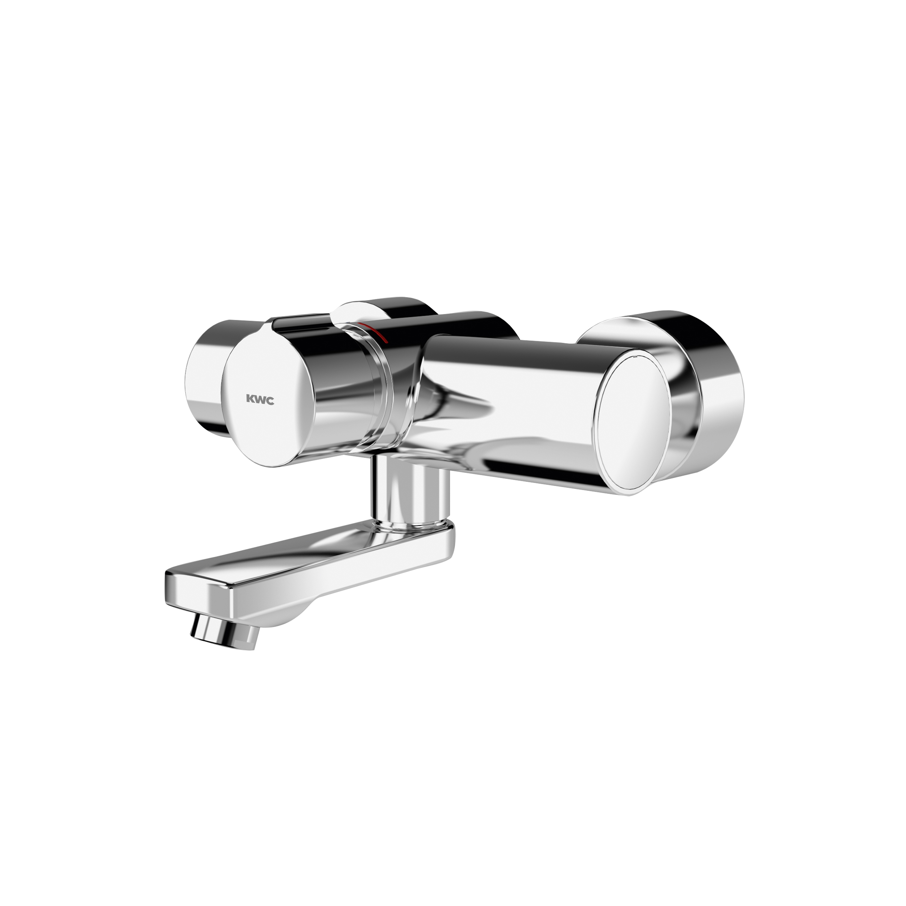 Mostra il prodotto F5S-Mix self-closing wall-mounted mixer del produttore KWC Professional