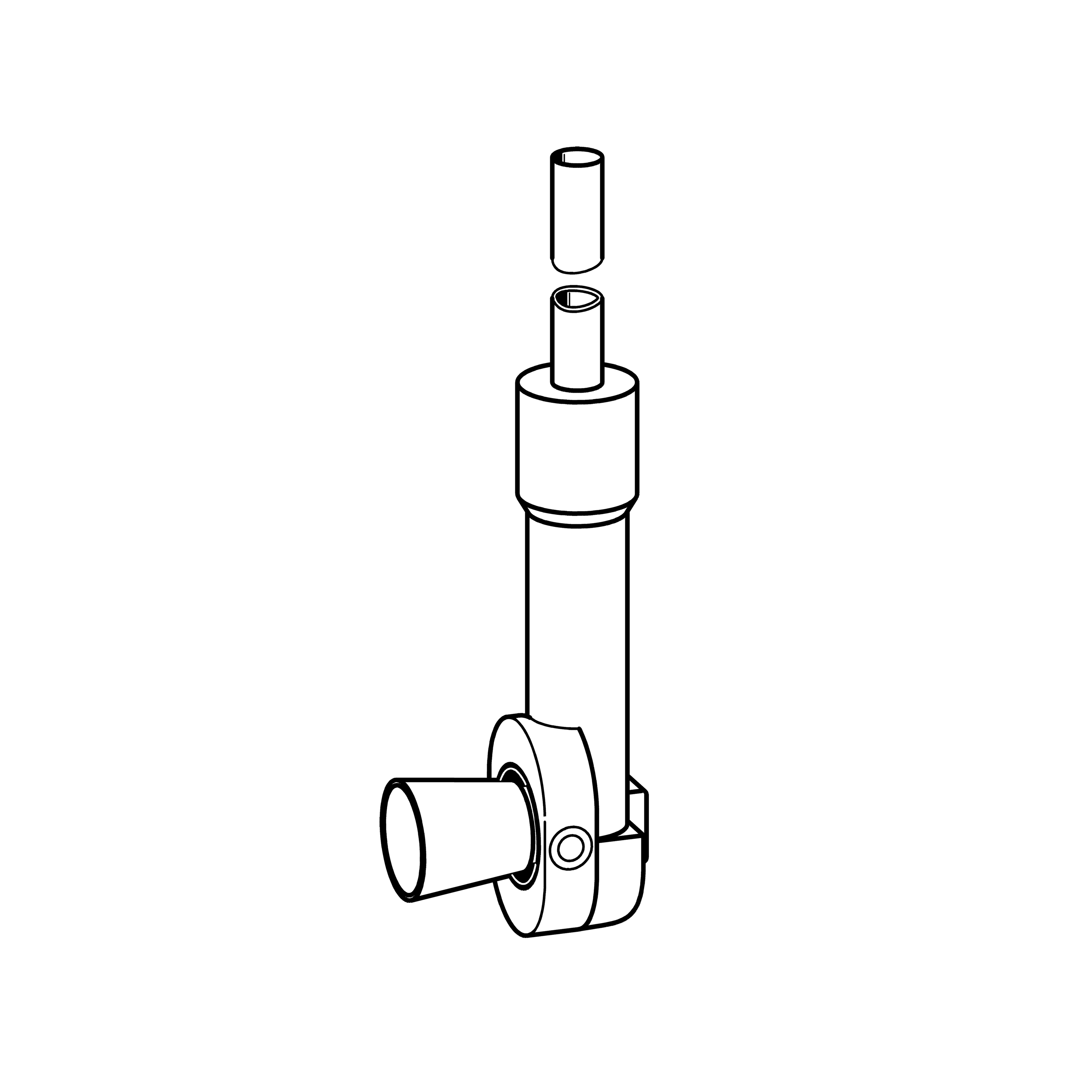 Display product FLUSHING TAPS - Accessories Flushing pipe for in-wall installation from manufacturer KWC Professional
