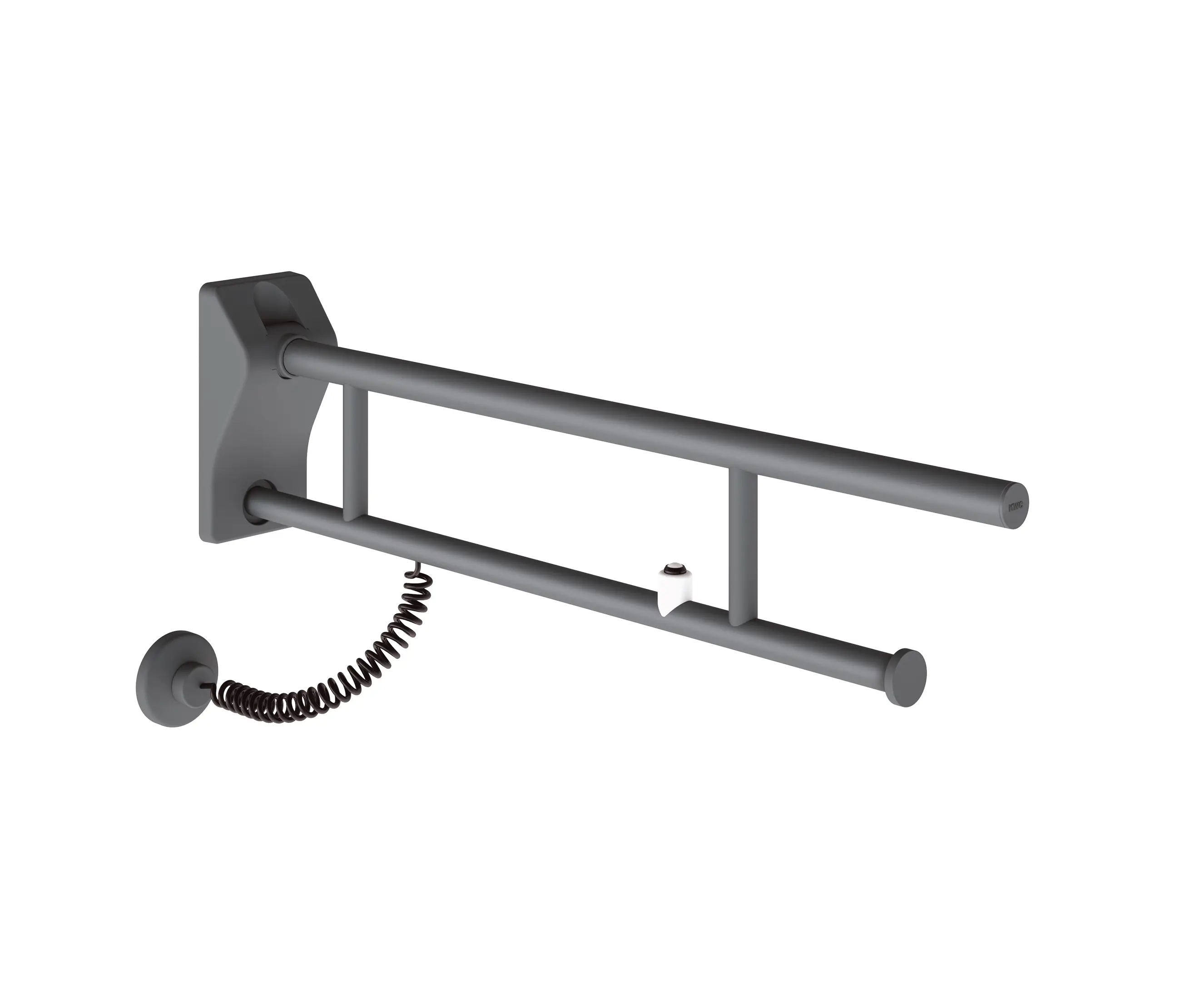 KWC Professional - MEDCARE folding support rail with electronic flush actuation