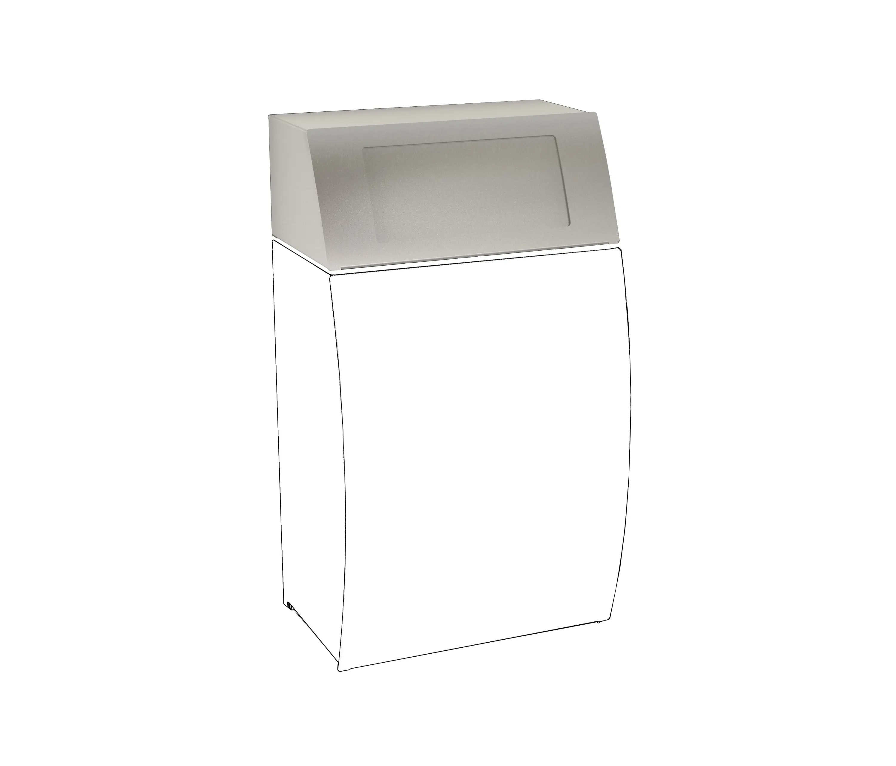 KWC Professional - STRATOS folding self-closing lid for waste bin
