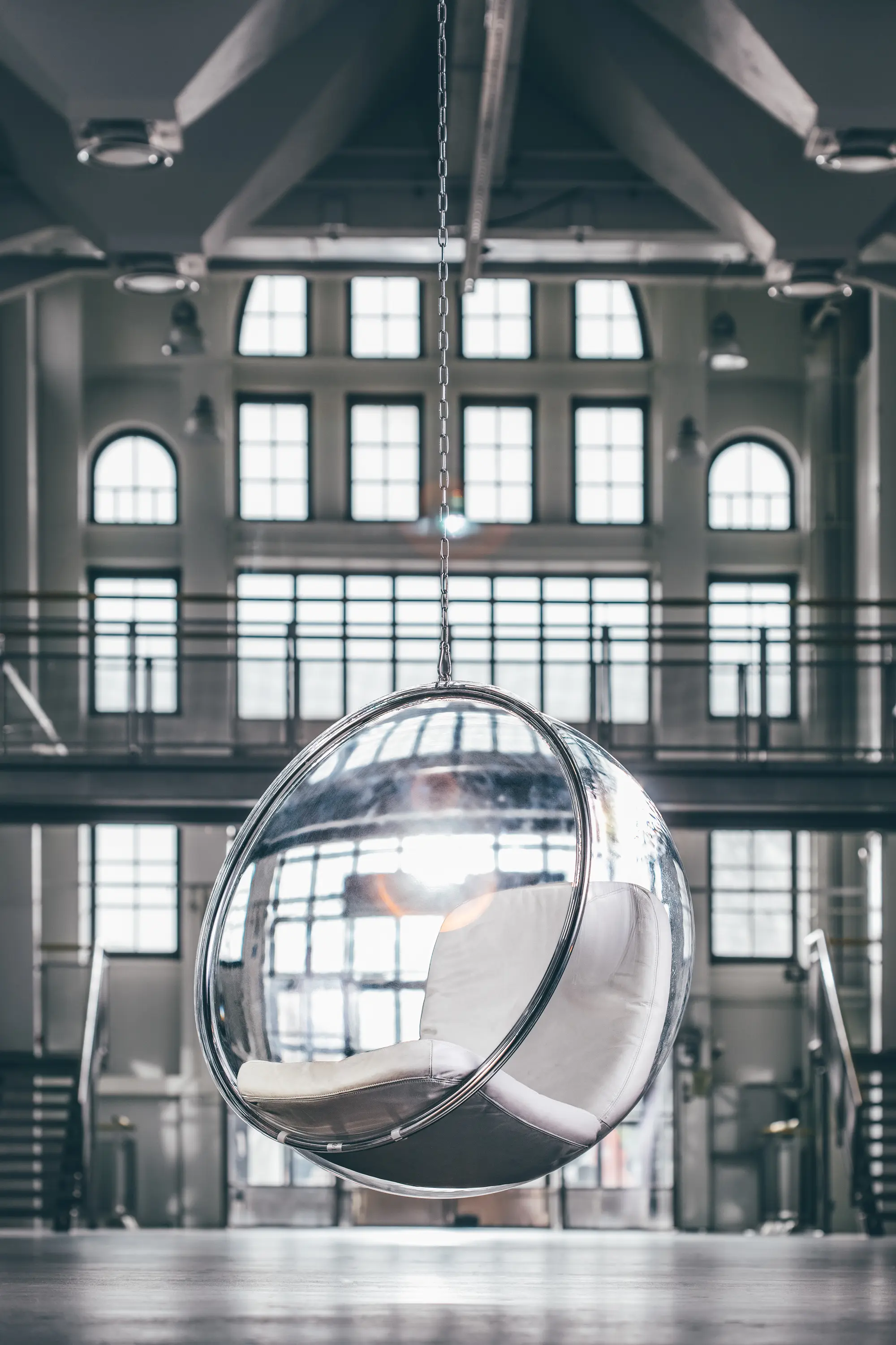 Eero Aarnio Originals - Bubble, natural colour leather cushions