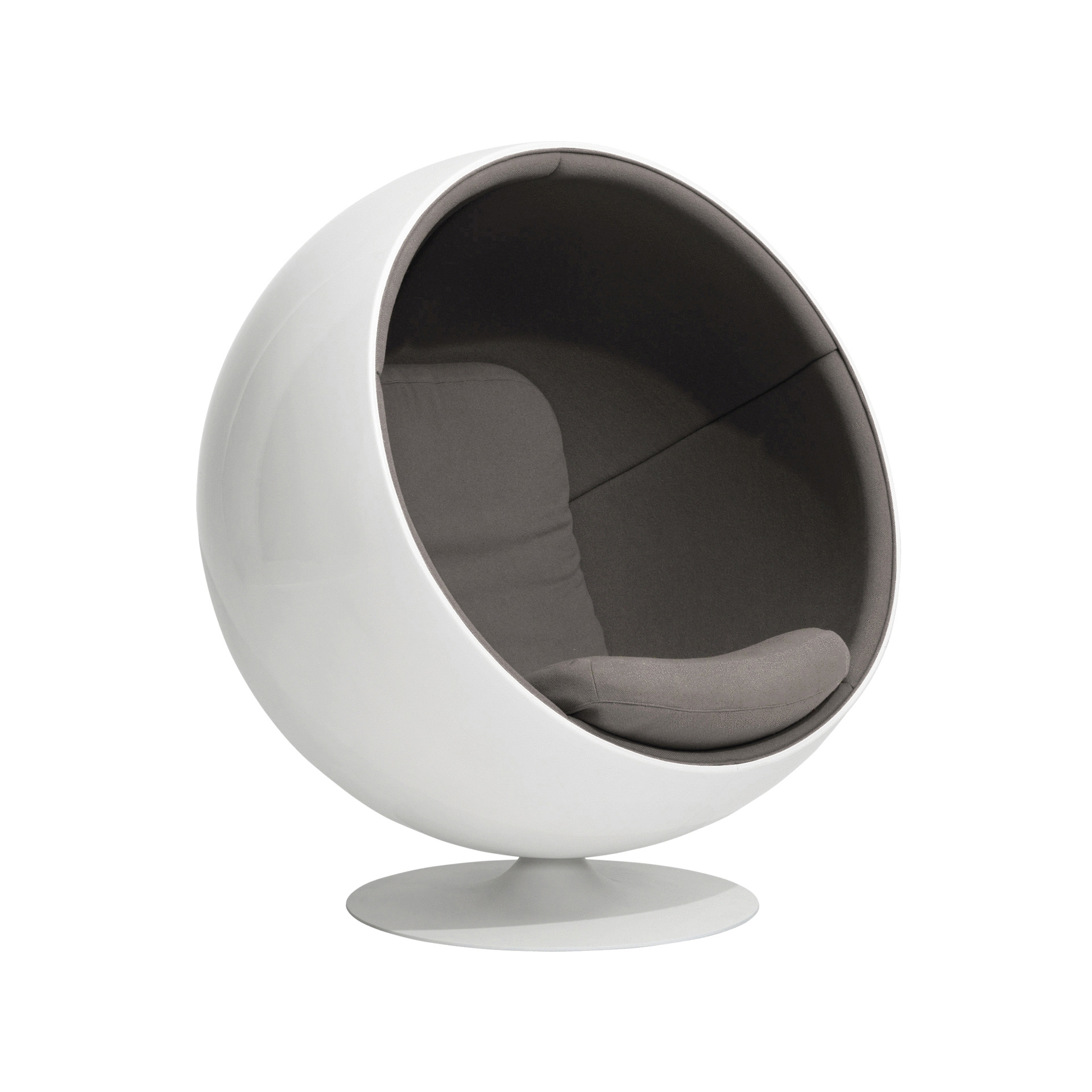 Ball chair, upholstery: Light Grey EA10