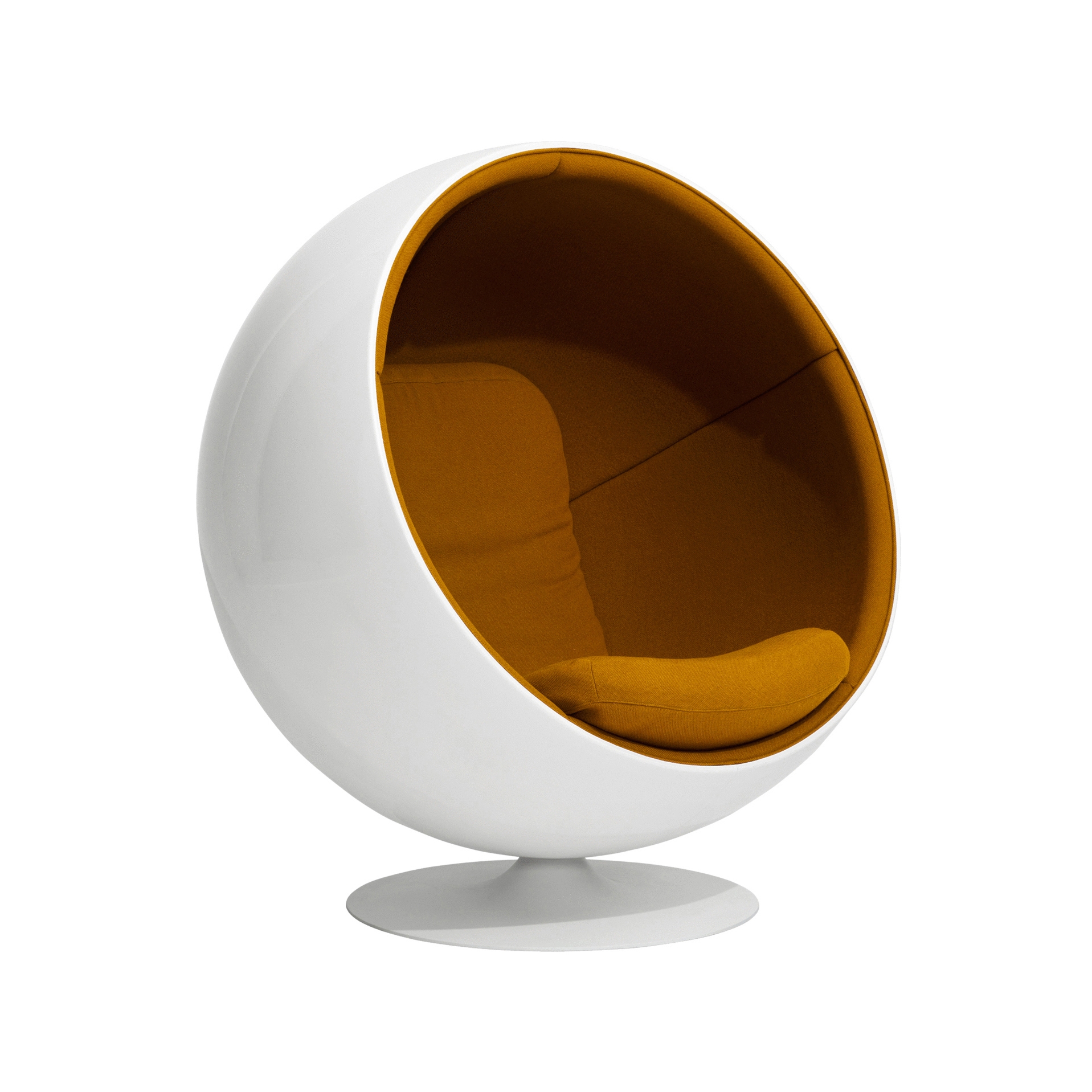 Ball chair, upholstery: Orange EA 03
