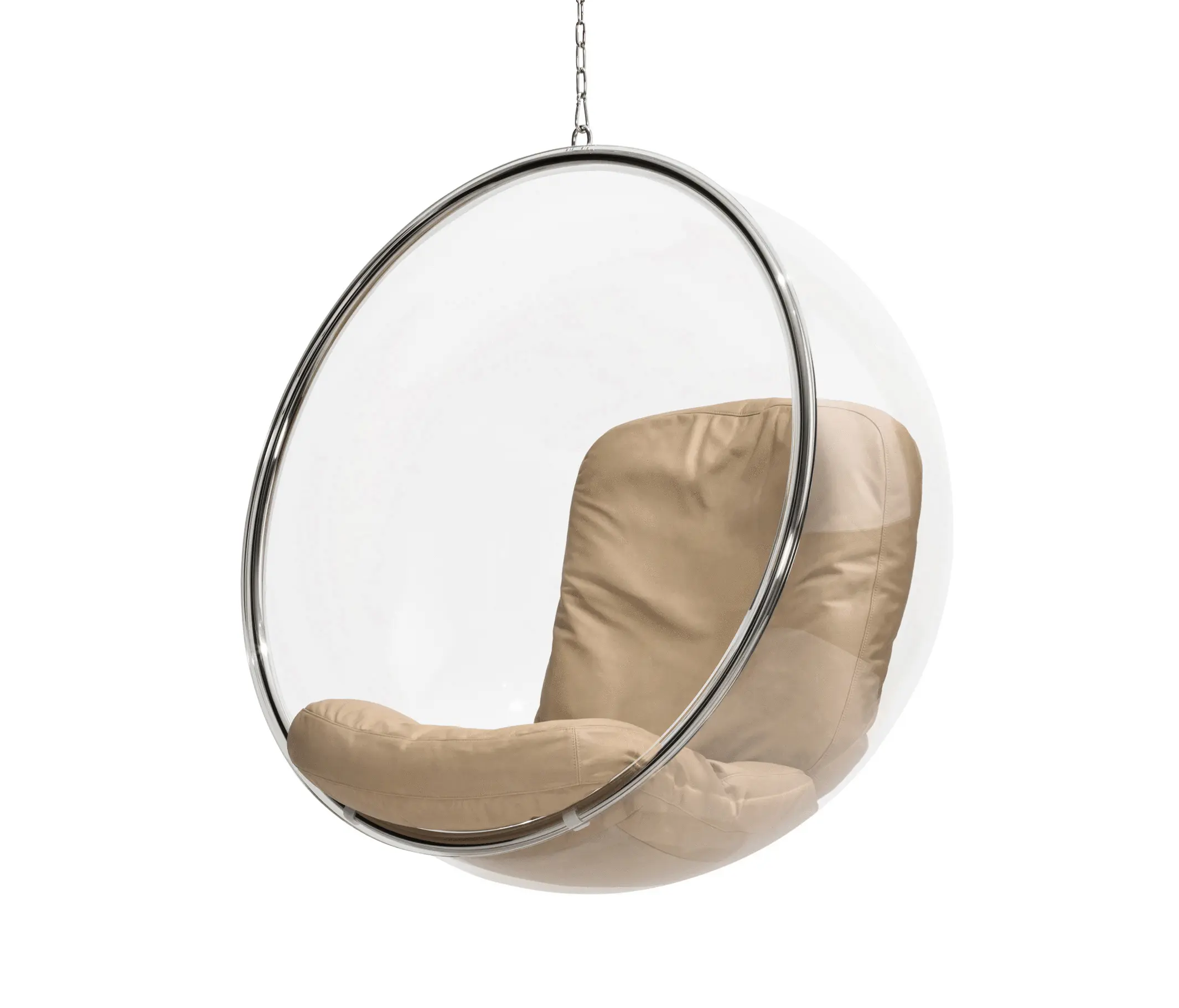 Eero Aarnio Originals - Bubble, natural colour leather cushions