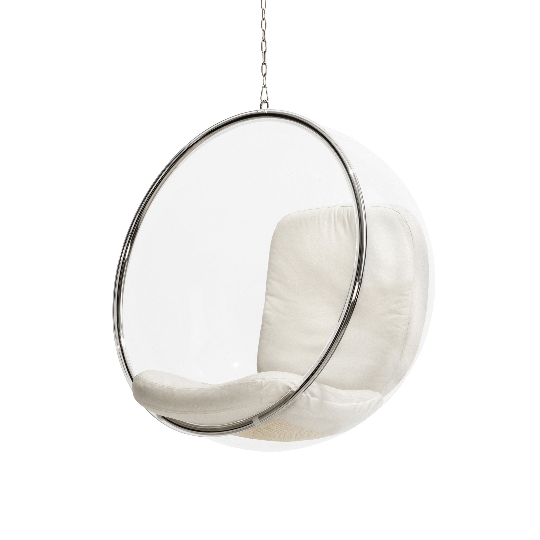 Display product Bubble, white leather cushions from manufacturer Eero Aarnio Originals