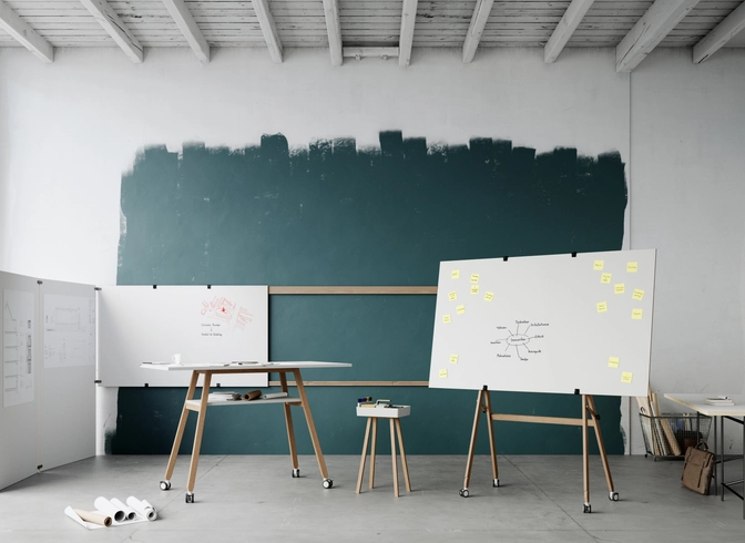 Office Chart Rails WALL RAILS – WHITEBOARD WALL MOUNT - Flip charts / Writing boards from ...