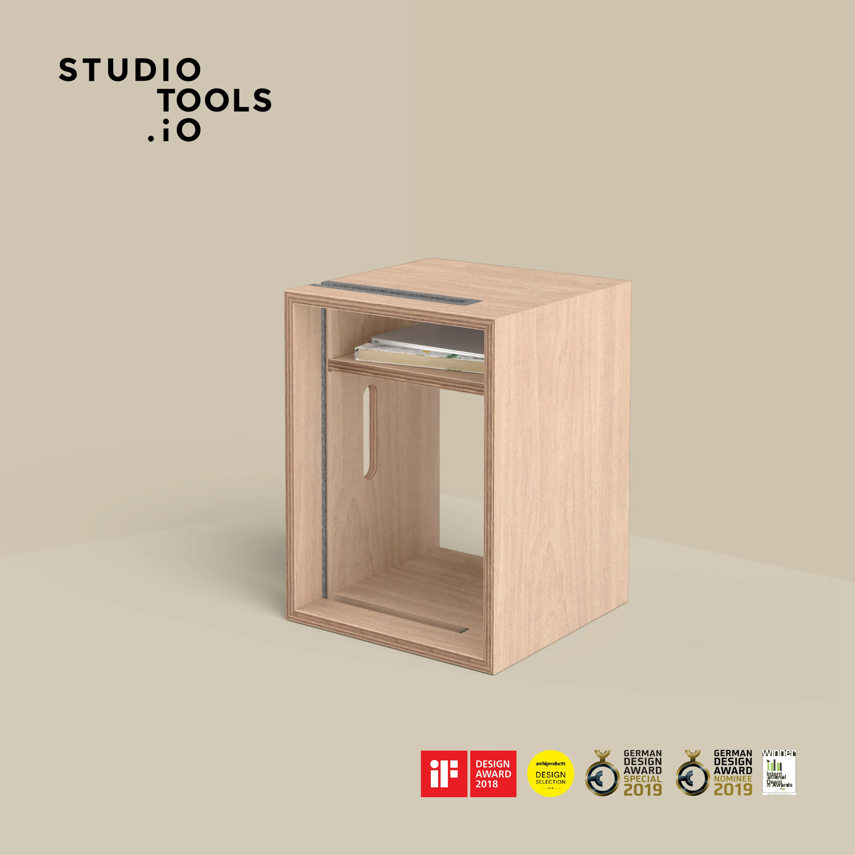 Studiotools - Cube – Whiteboard Stand and Stool
