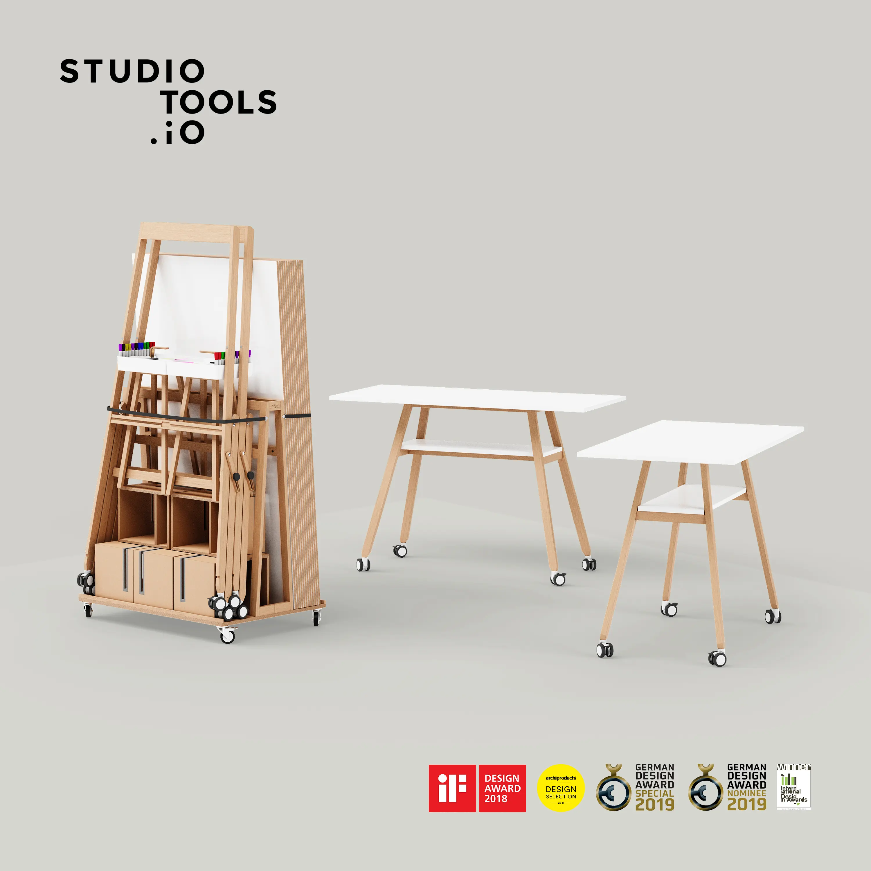 Studiotools - Design Thinking Whiteboard Set Team