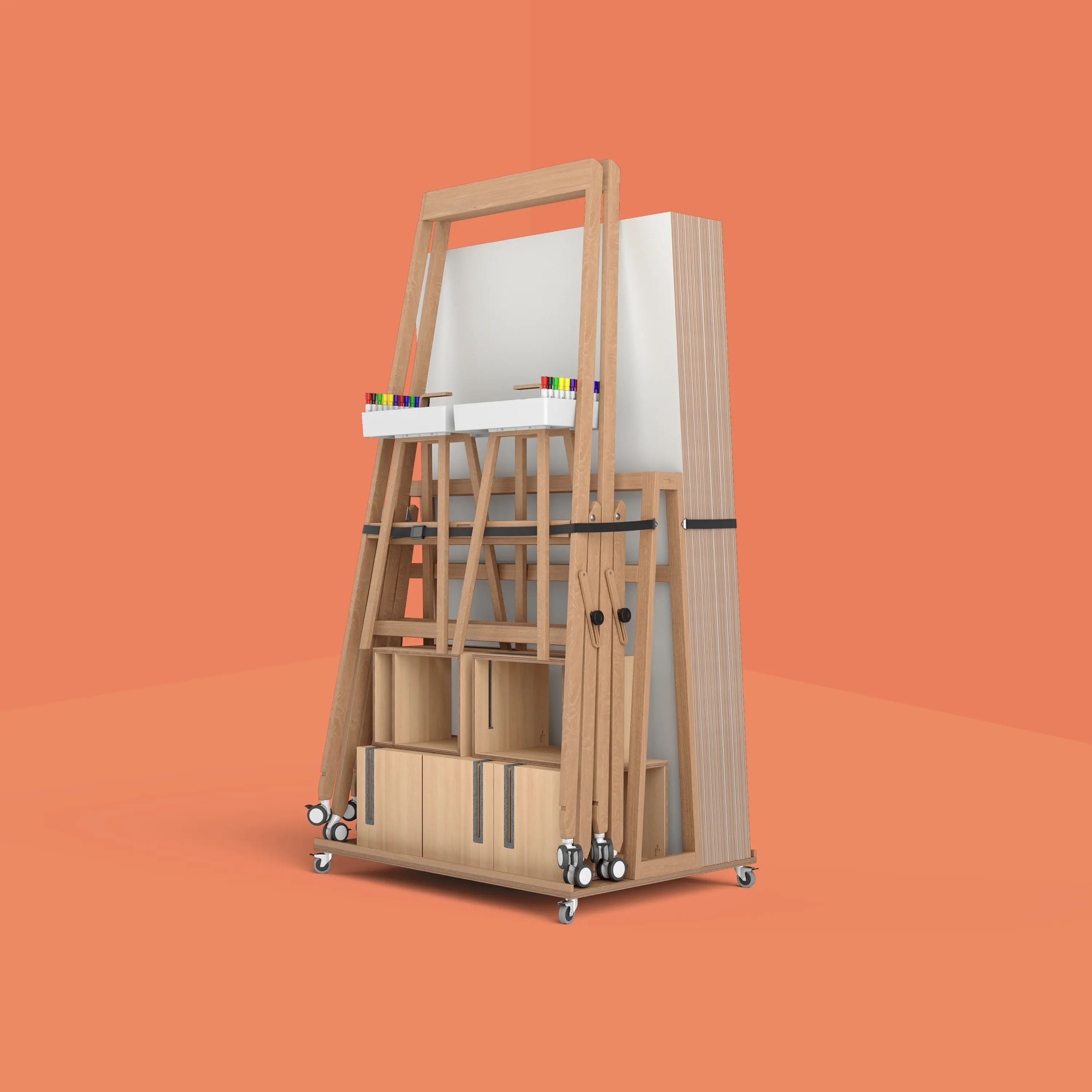 Studiotools - Trolley – Transportable Whiteboard Storage
