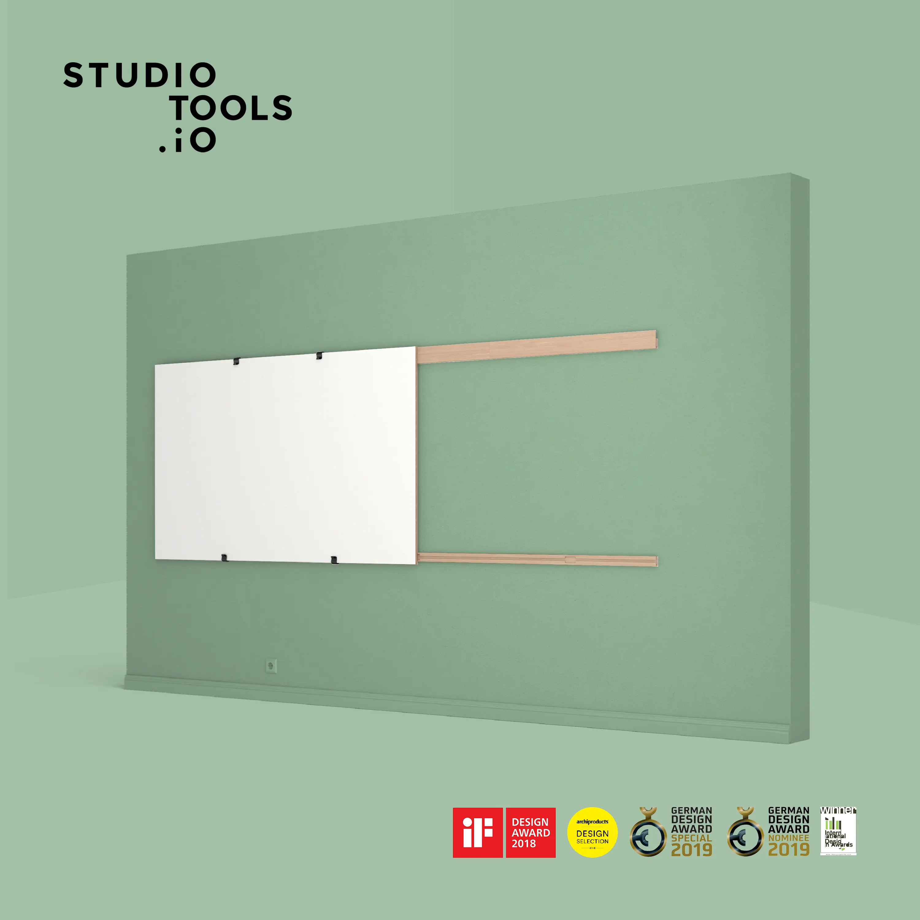 Studiotools - Wall Rails – Whiteboard Wall Mount