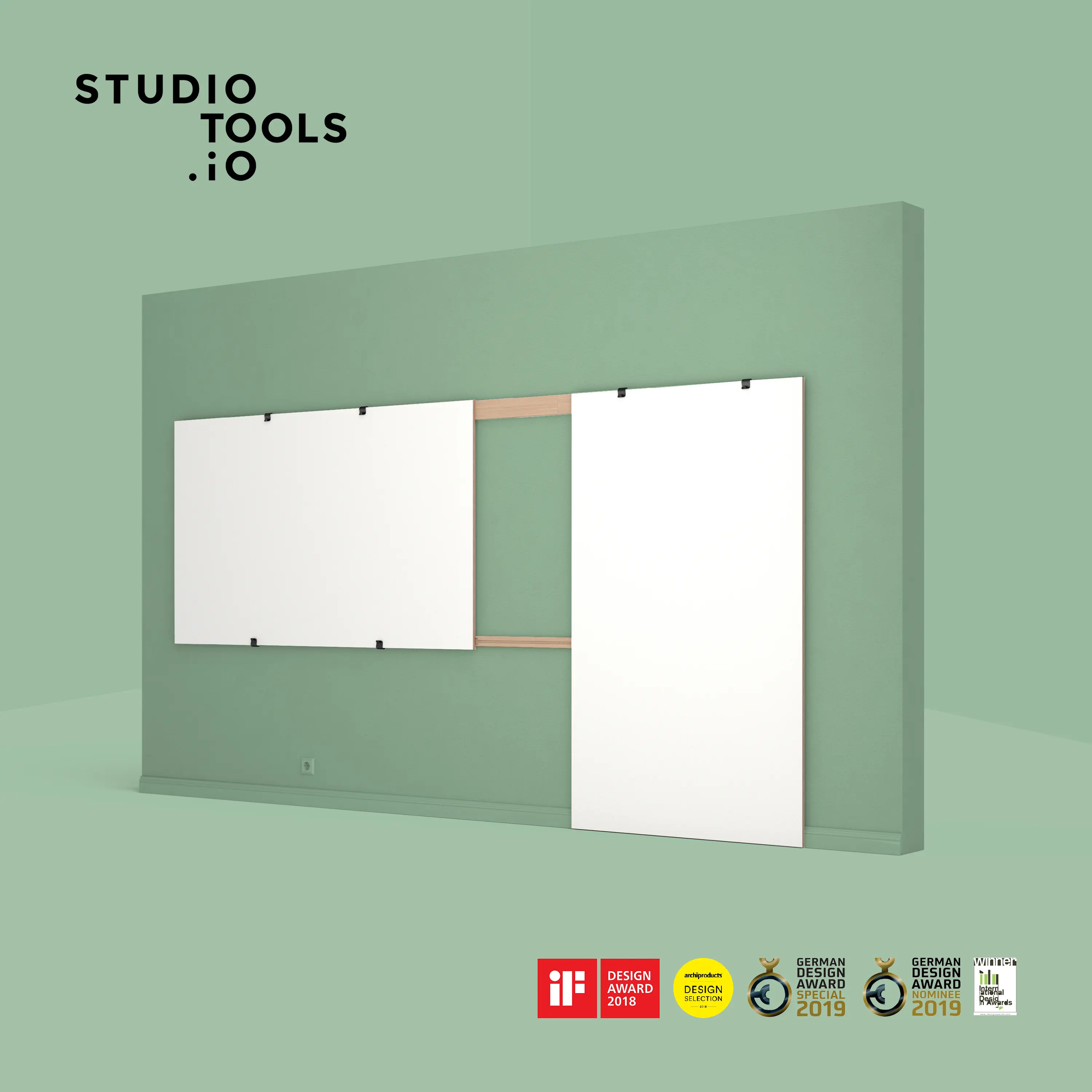 Studiotools - Wall Rails – Whiteboard Wall Mount