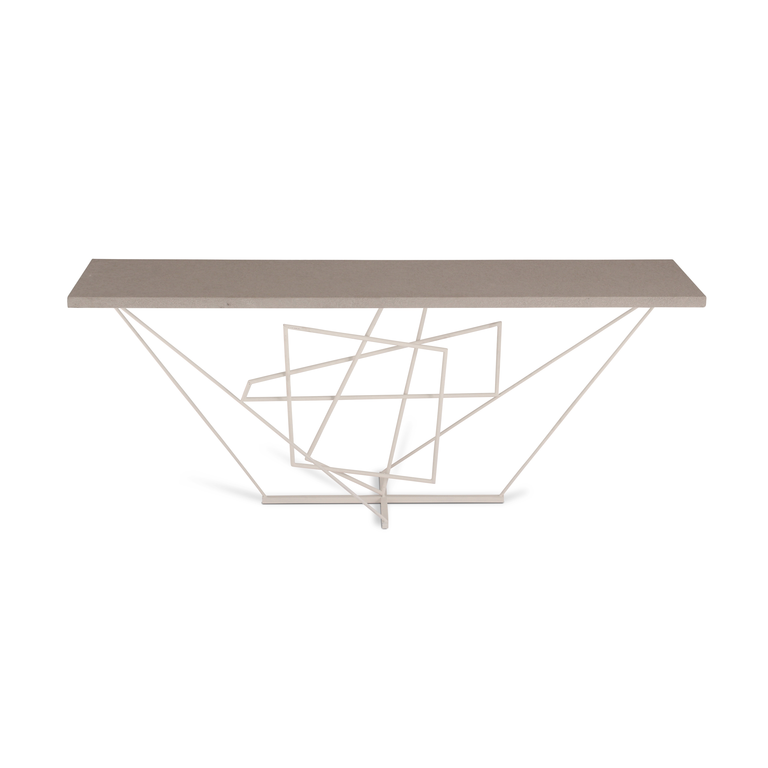 Afficher le produit Rhomboid Console Table du fabricant Porta Romana