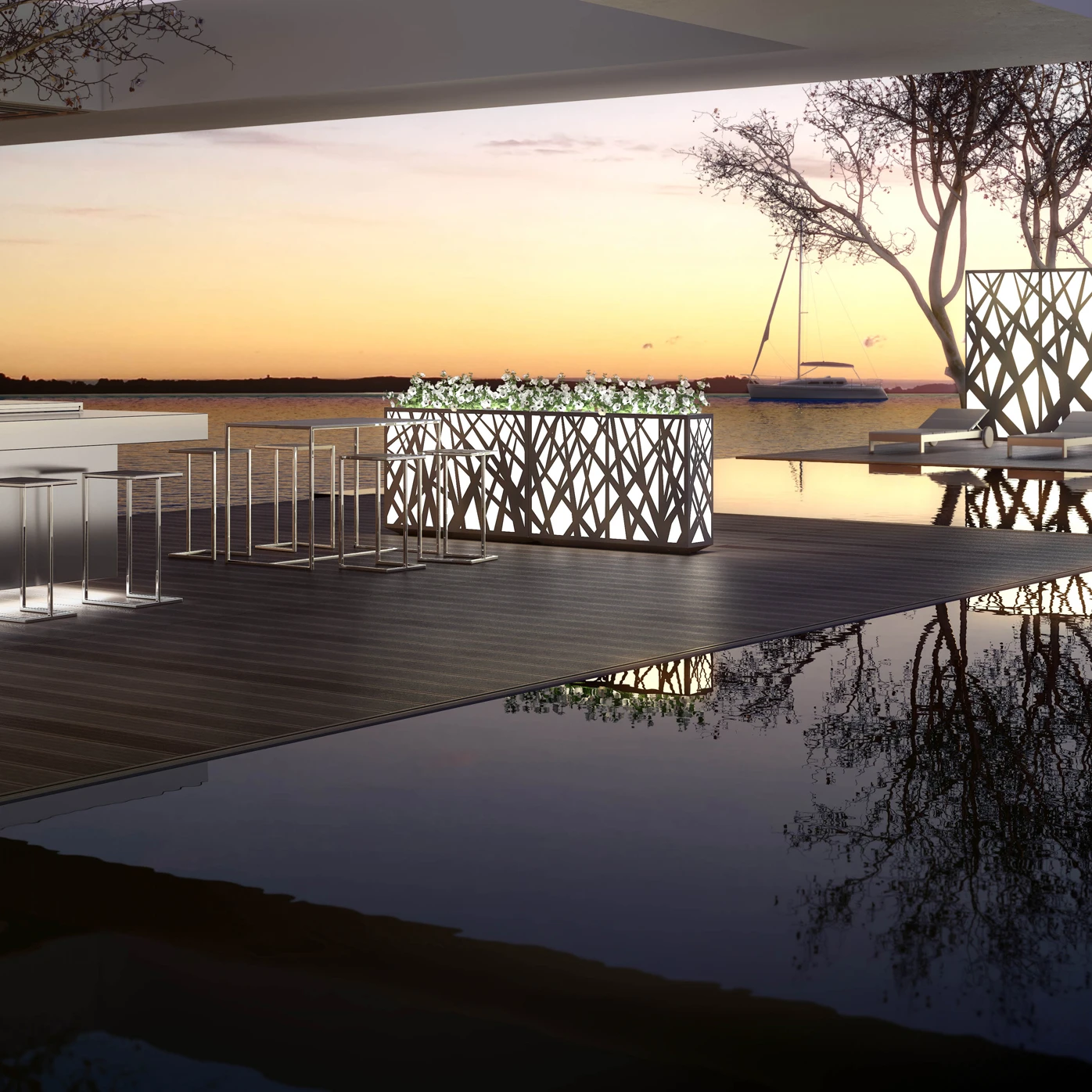 JARDINERAS ILUMINADAS