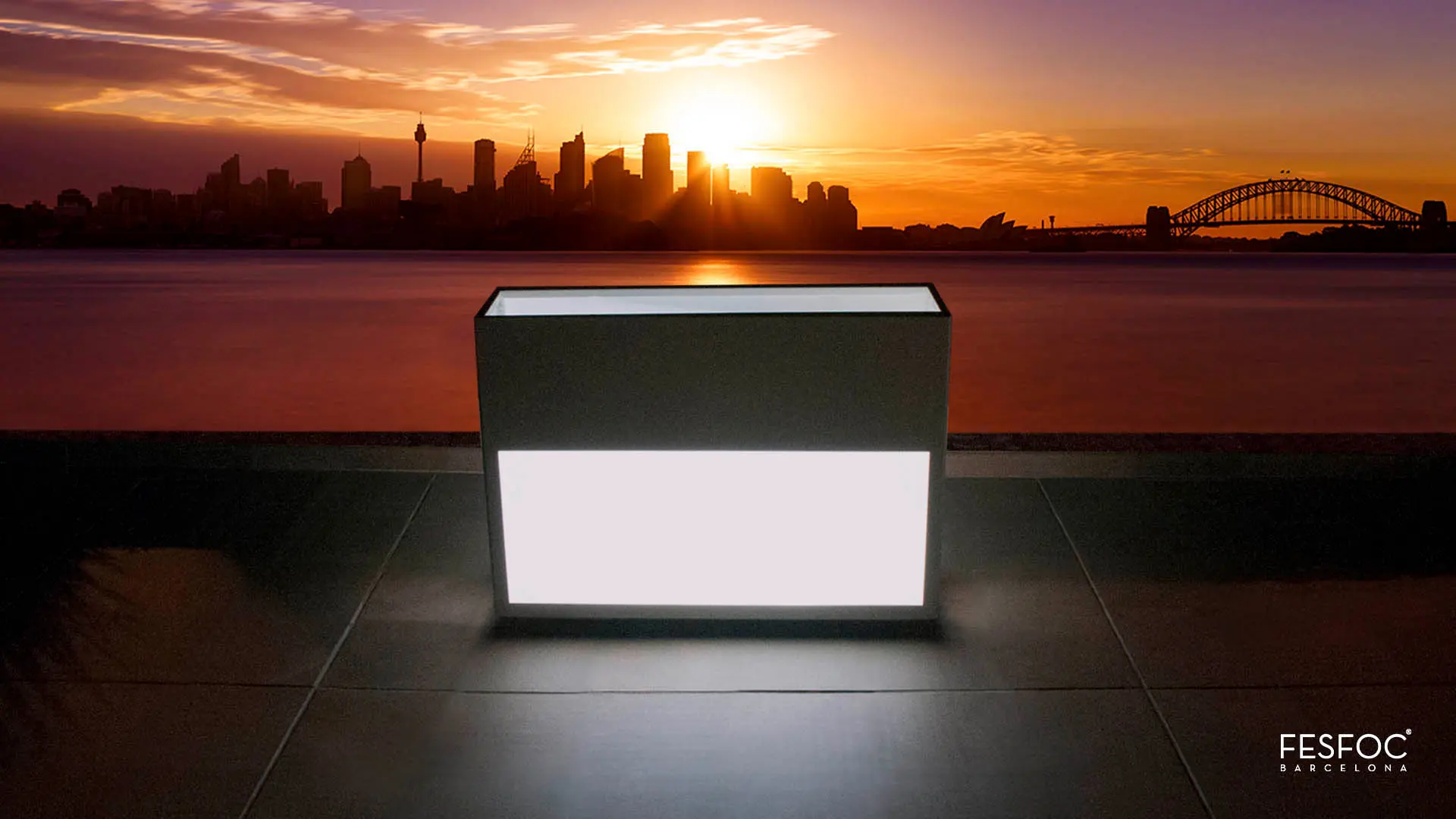 Fesfoc - POT AVEC LUMIÈRE LIGHT HOUSE