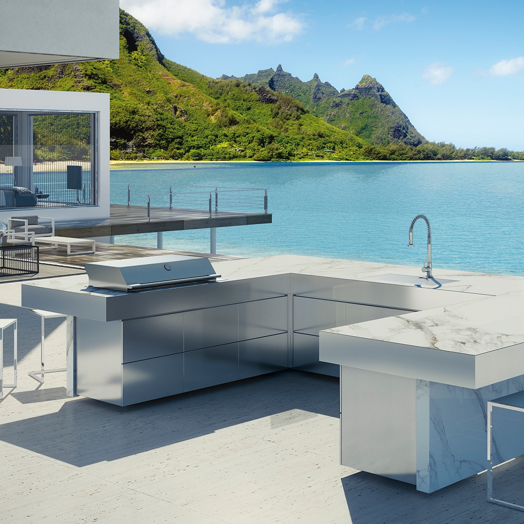 Mostrar el producto ISLA DE COCINA DE LUJO EN FORMA DE U RAIATEA del fabricante Fesfoc