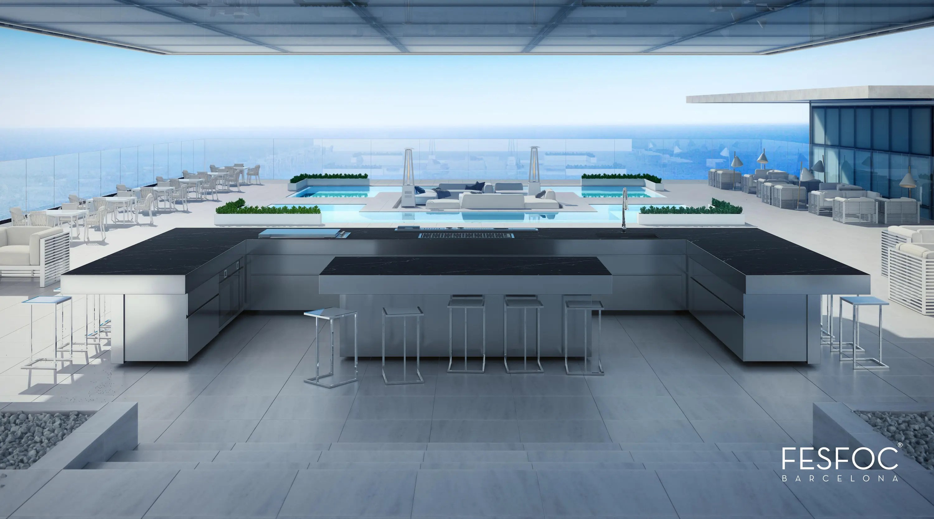 Fesfoc - RAIATAEA OUTDOOR KITCHEN ISLAND
