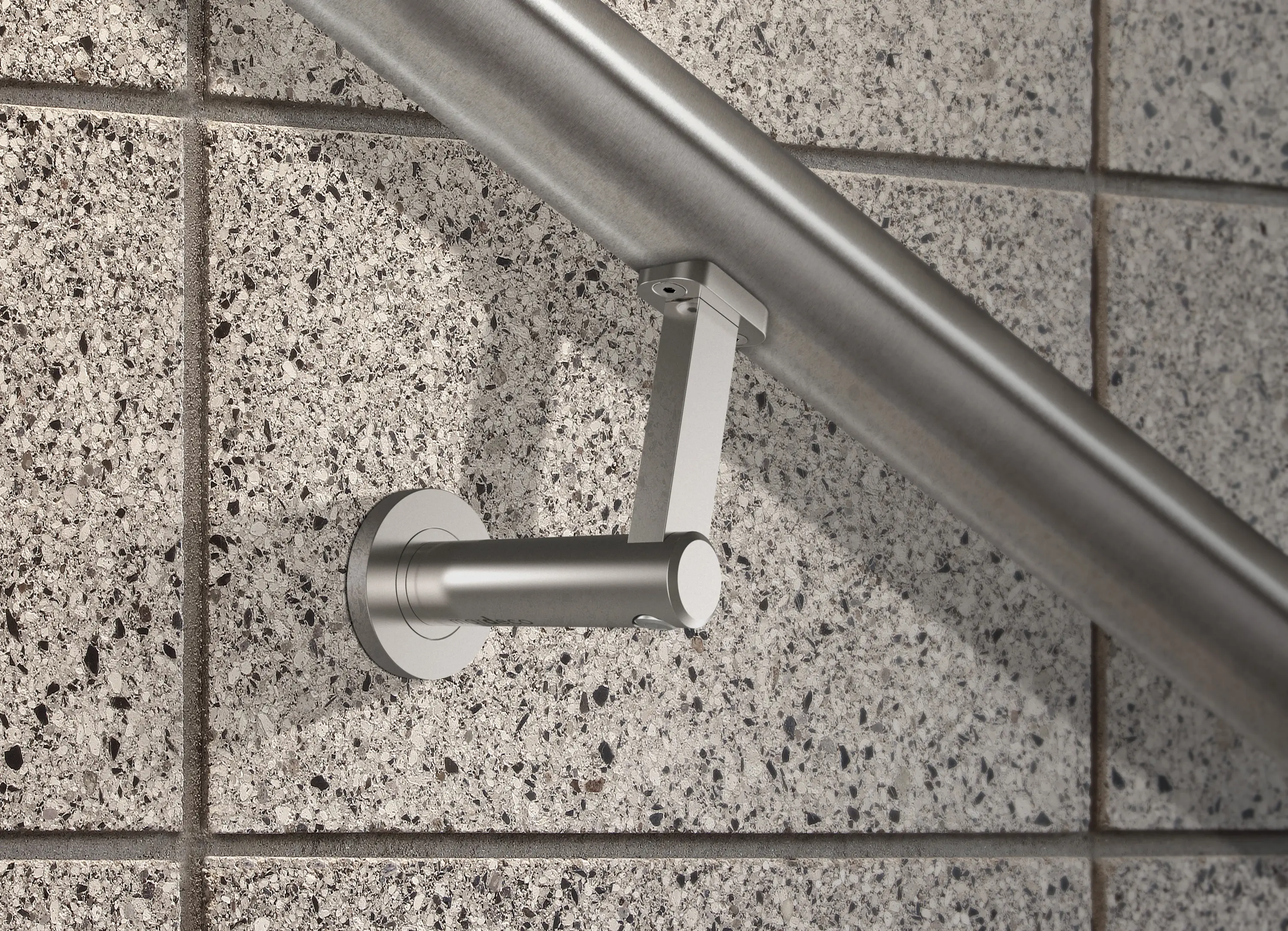 Mardeco International Ltd. - Mardeco Handrail Bracket Satin Chrome