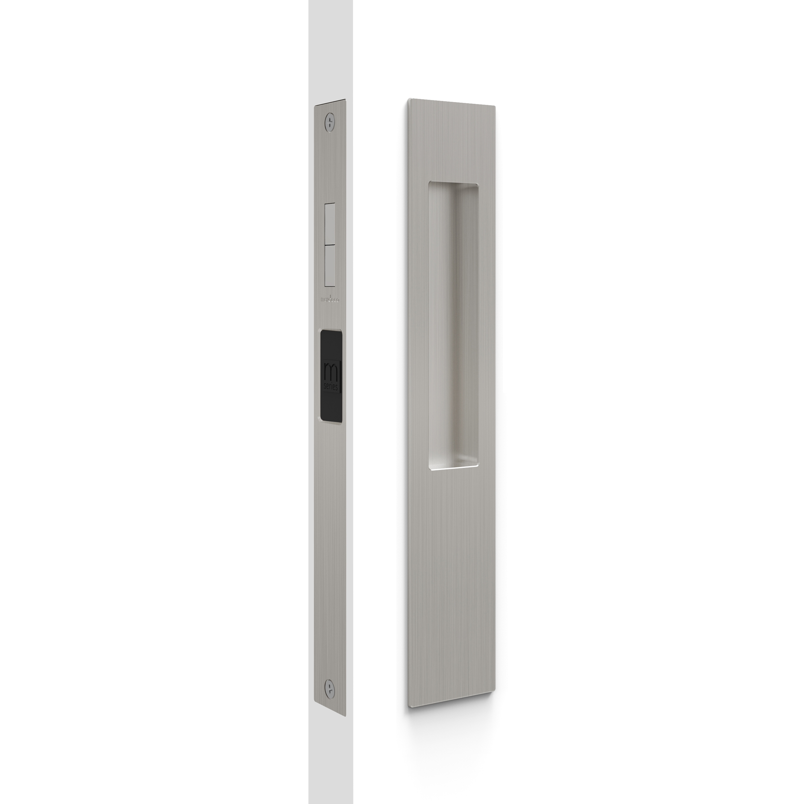Mardeco 8105 M-Series Snib Lock Set Exterior plain plate Brushed Nickel