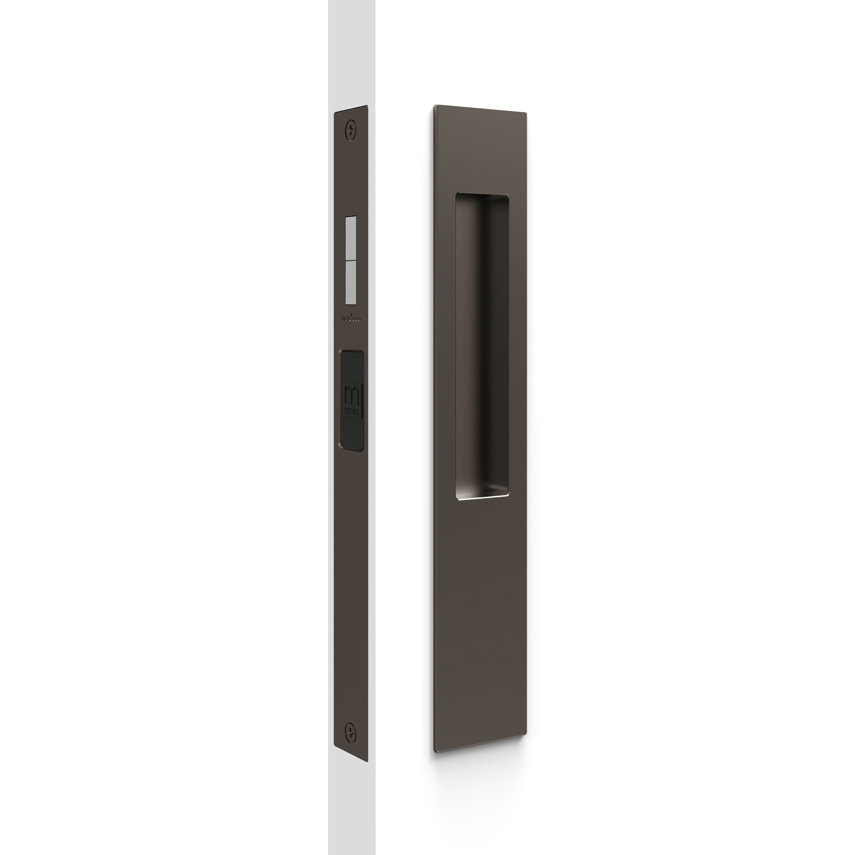 Mardeco 8105 M-Series Snib Lock Set Exterior plain plate Bronze