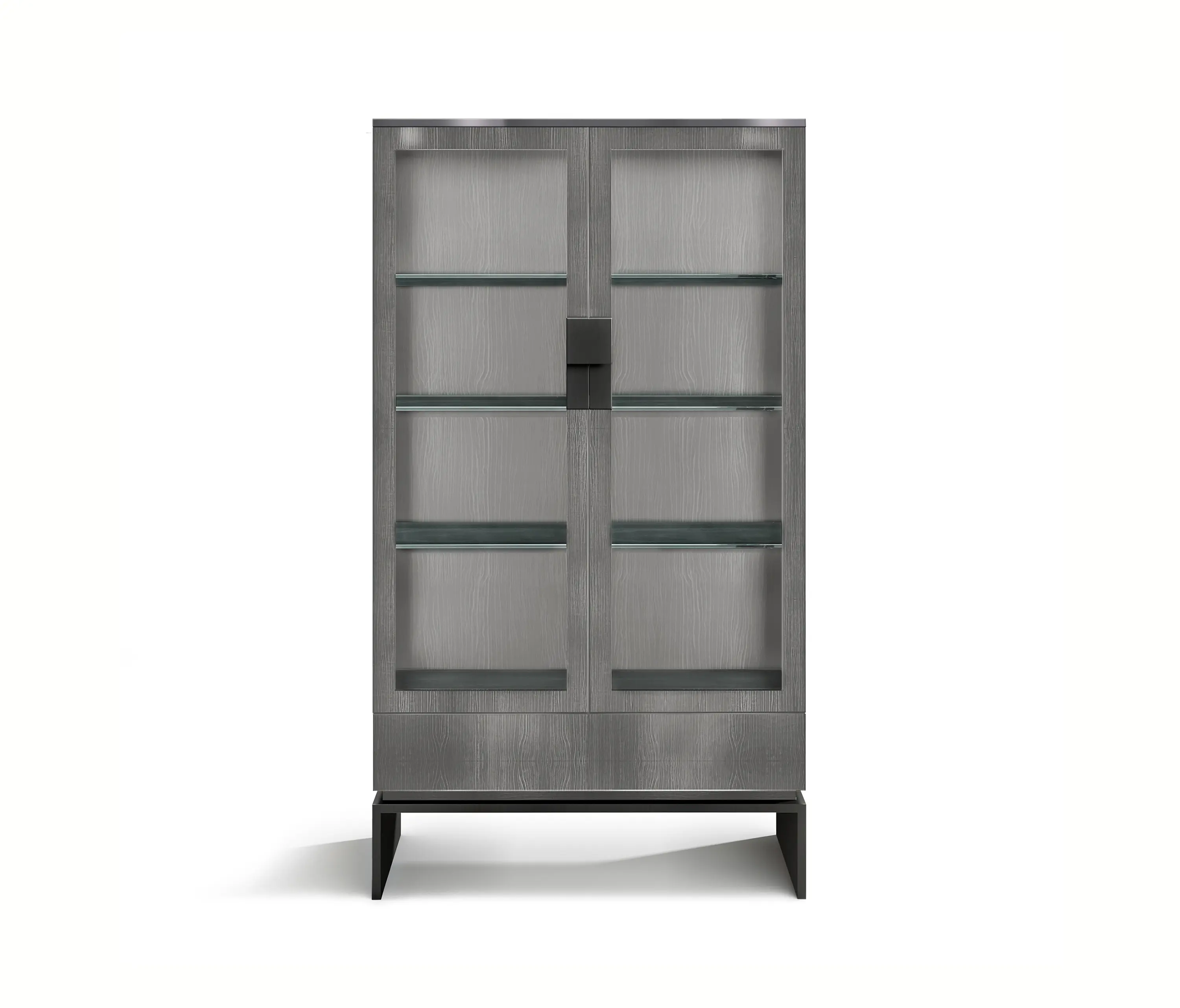 MALERBA - Black & More | Vitrine with drawer