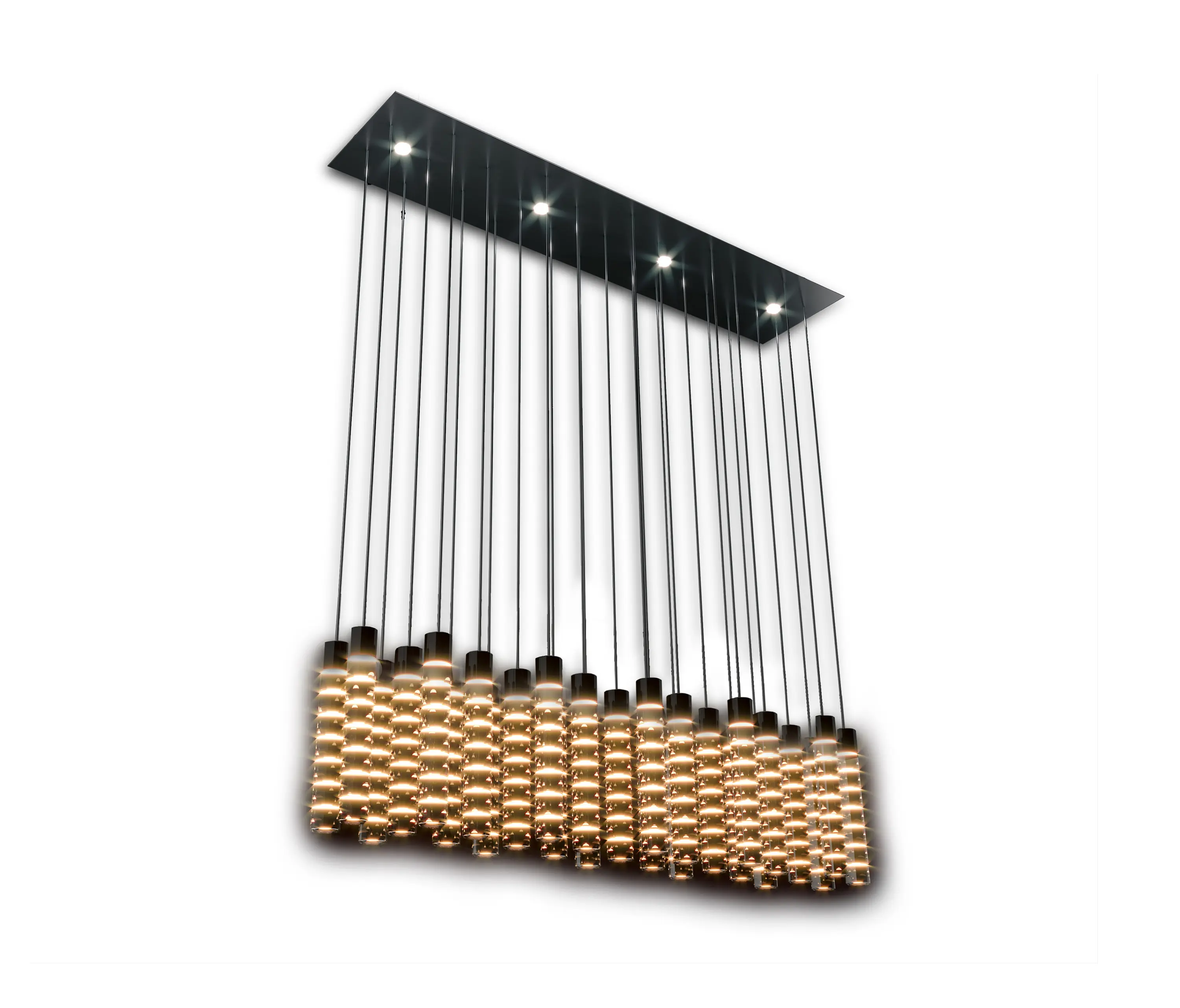 MALERBA - Black & More | Rectangular chandelier