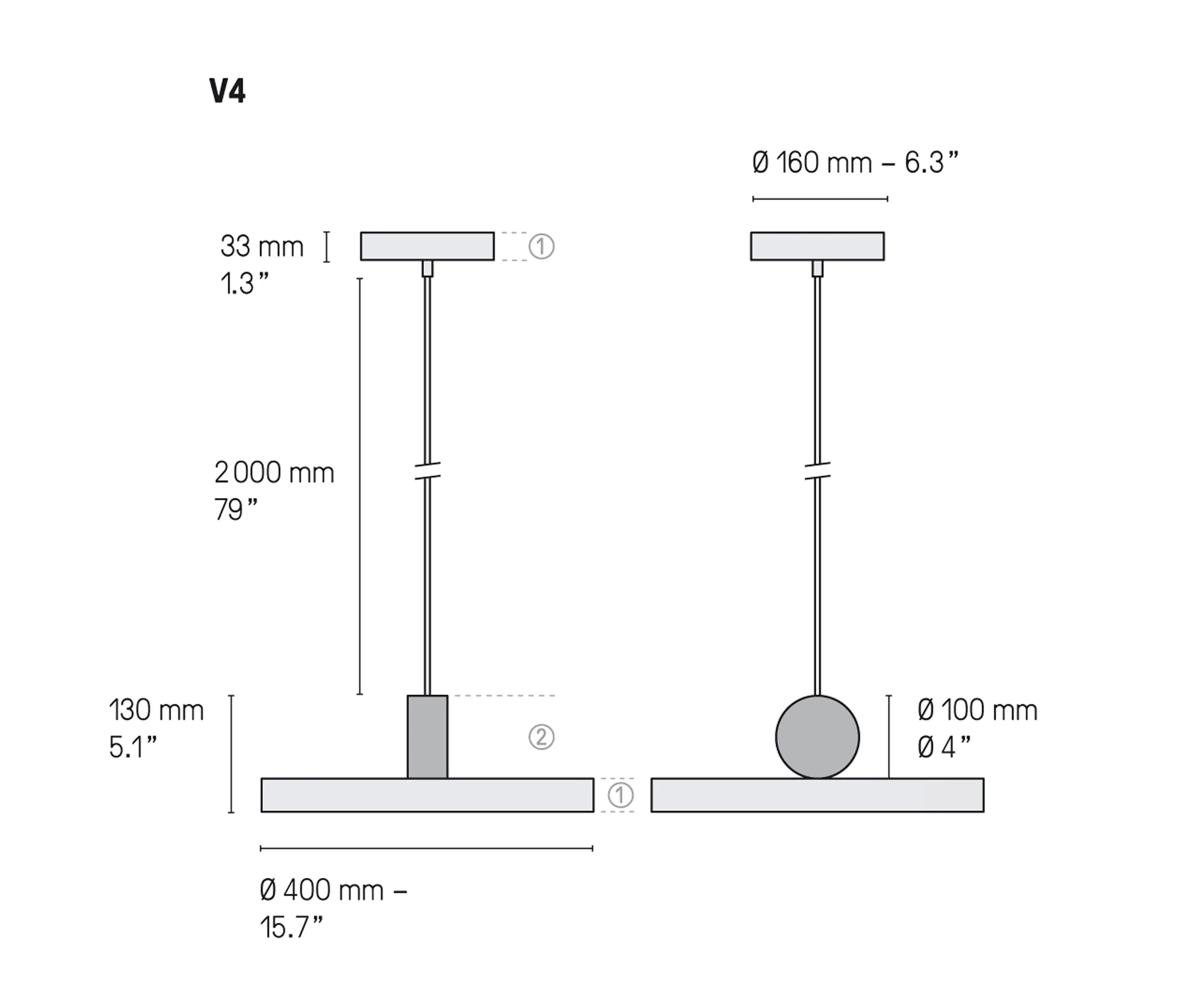 CVL Luminaires - Calée V4 su