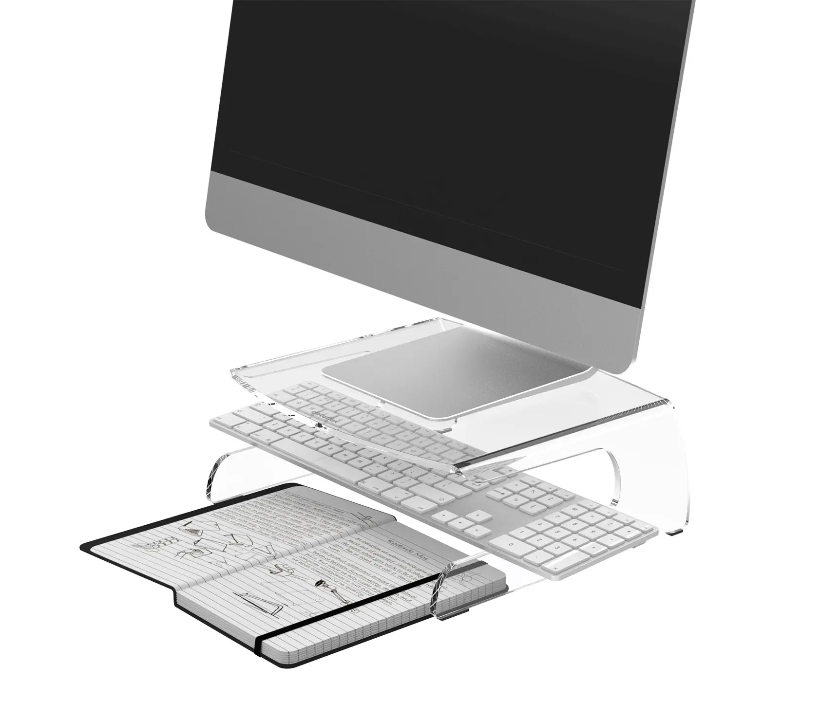 Dataflex - Addit Monitorerhöhung 550