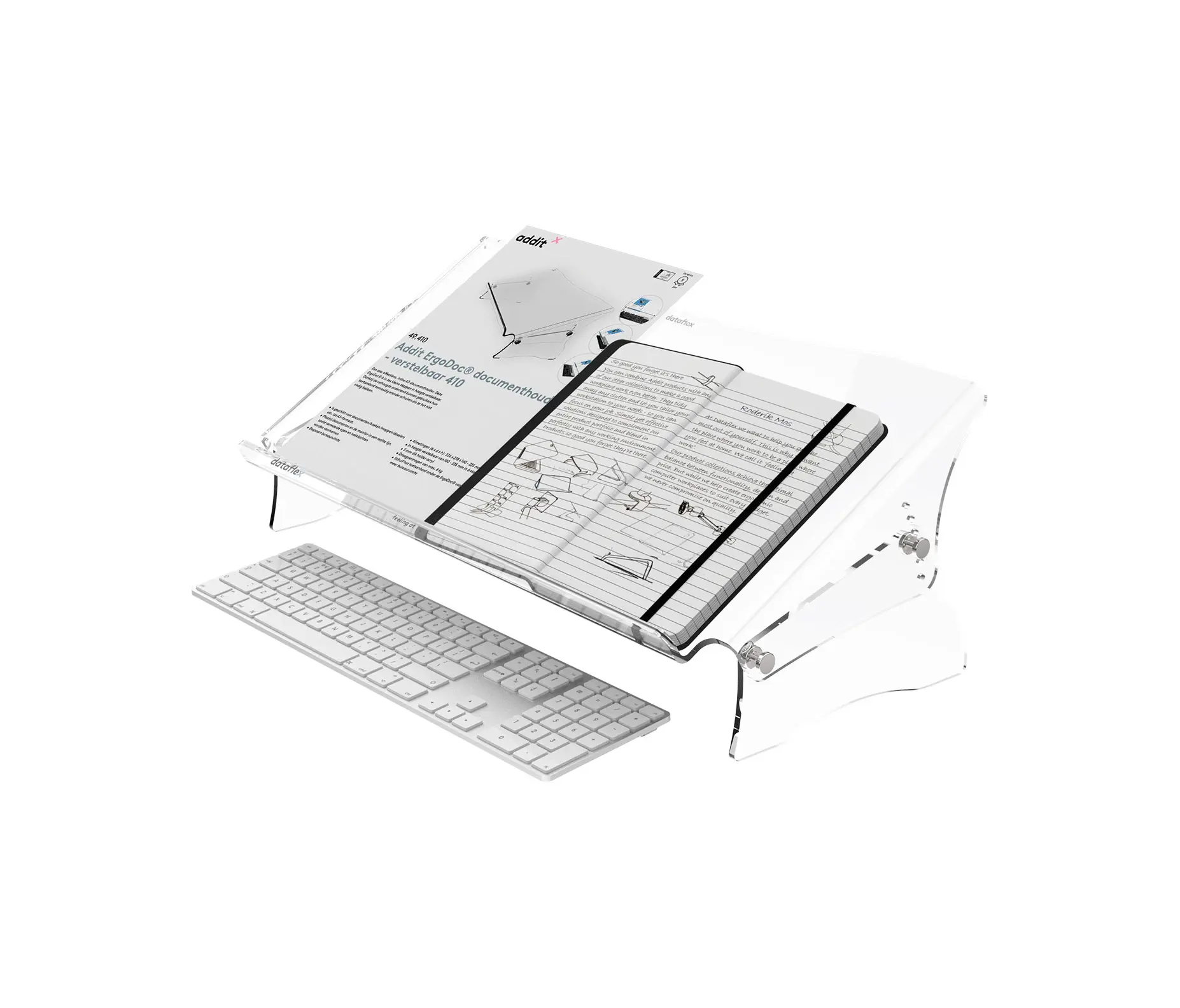 Dataflex - Addit ErgoDoc® document holder - adjustable 410