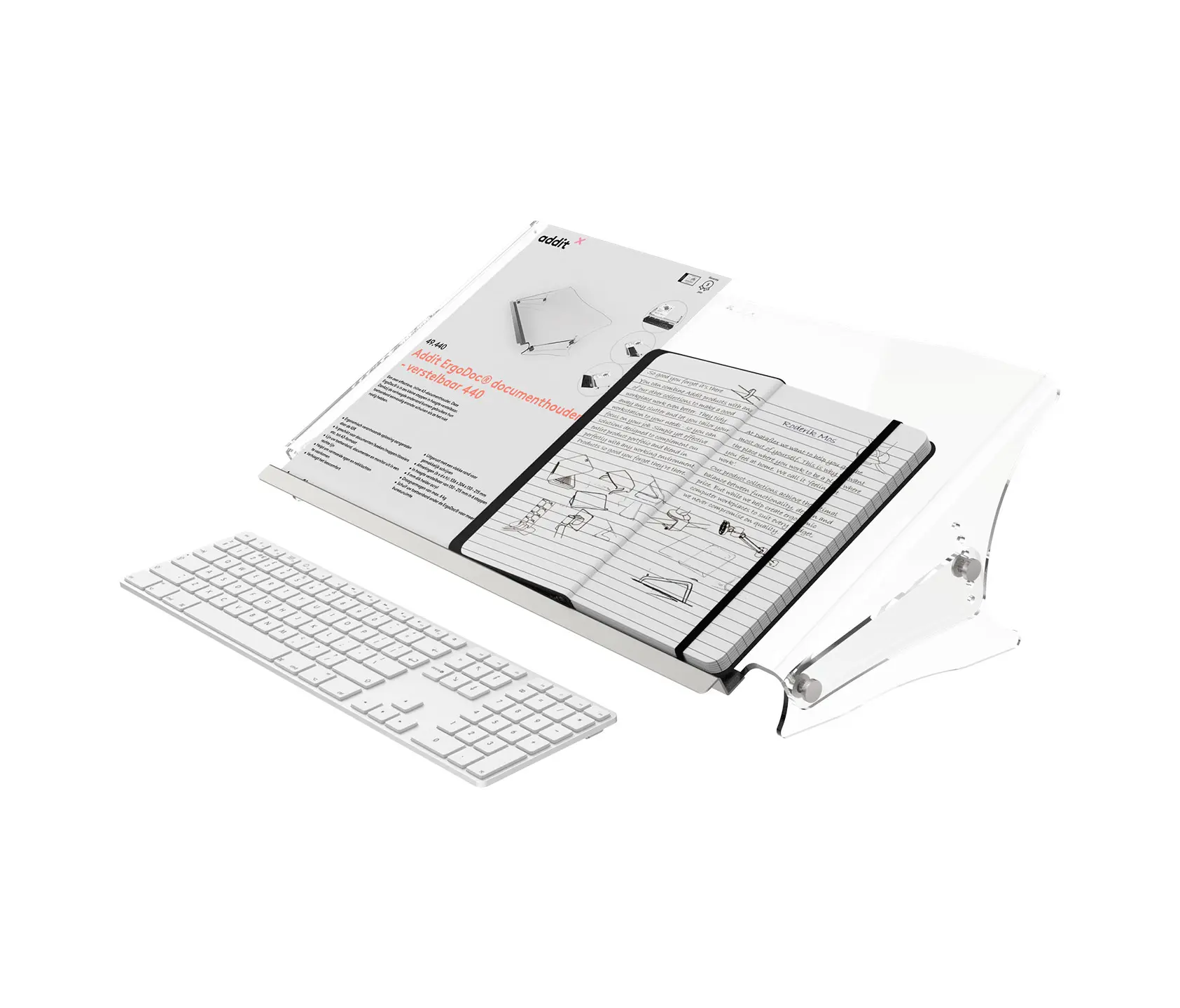 Dataflex - Addit ErgoDoc® document holder - adjustable 440