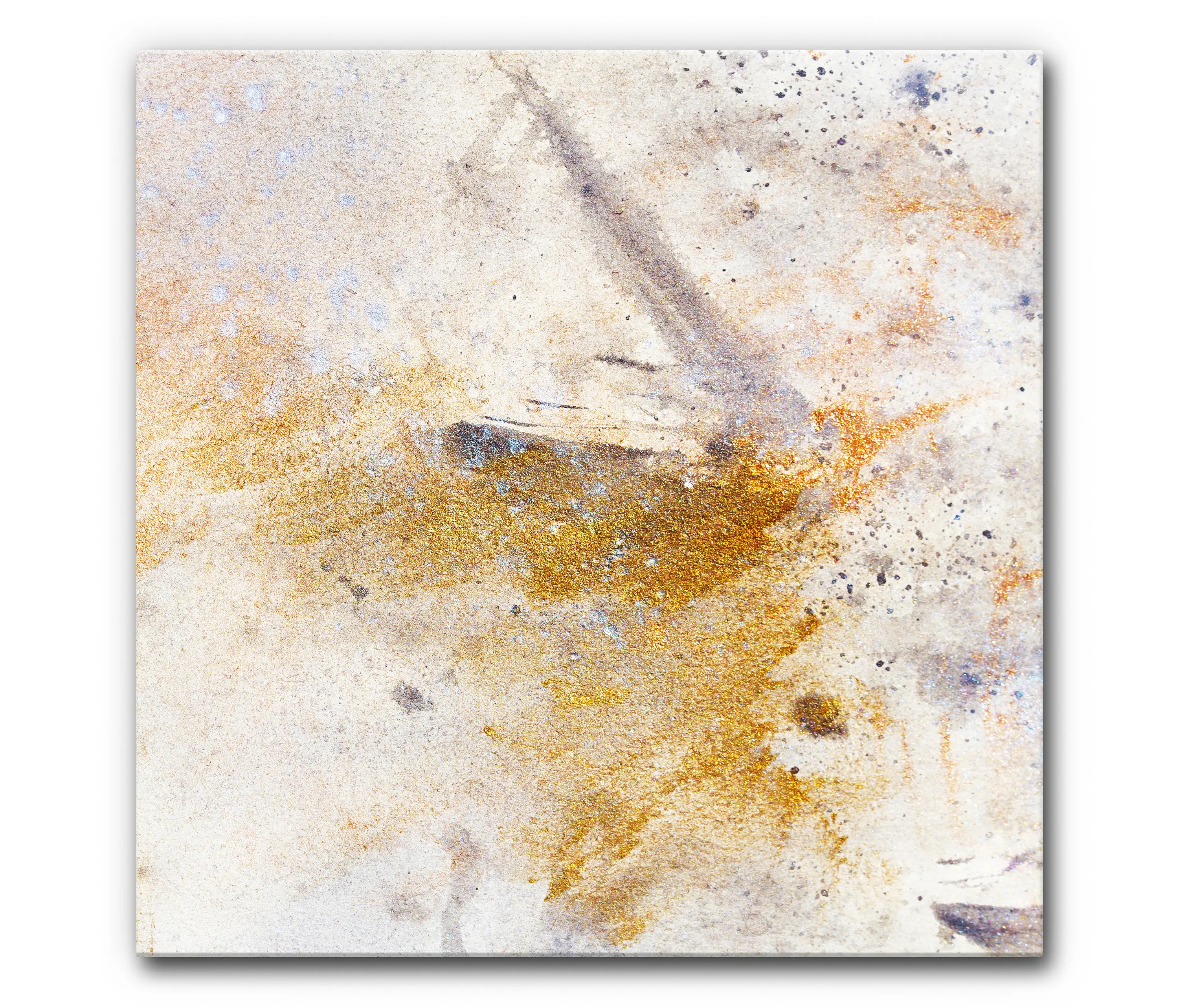 Akustikbild-Manufaktur - Schallabsorber Akustikbild Goldstaub