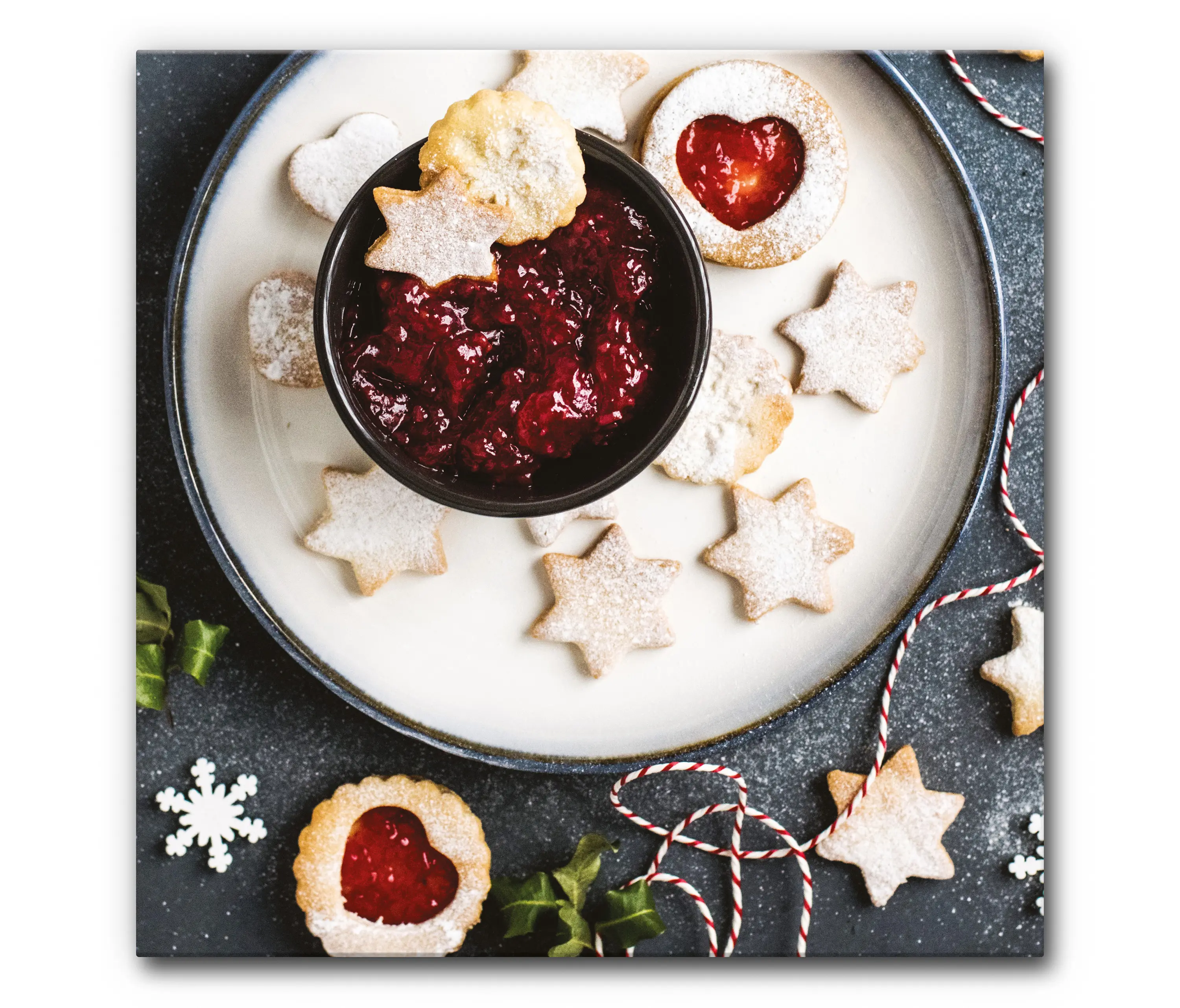 Akustikbild-Manufaktur - Sound Absorbing Acoustic Frame Motif Plätzchenzeit