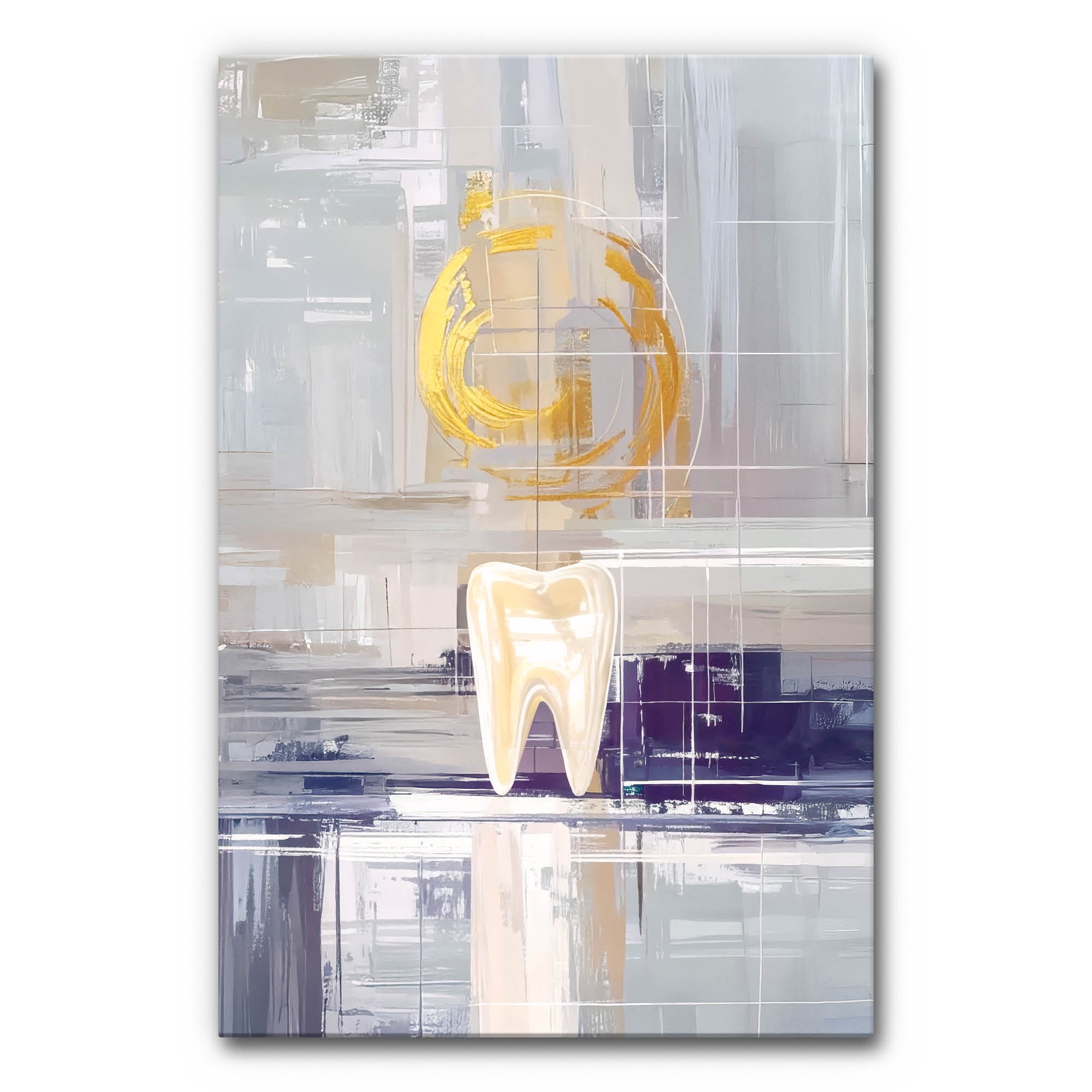 Mostra il prodotto Sound absorber acoustic image Tooth with gold del produttore Akustikbild-Manufaktur