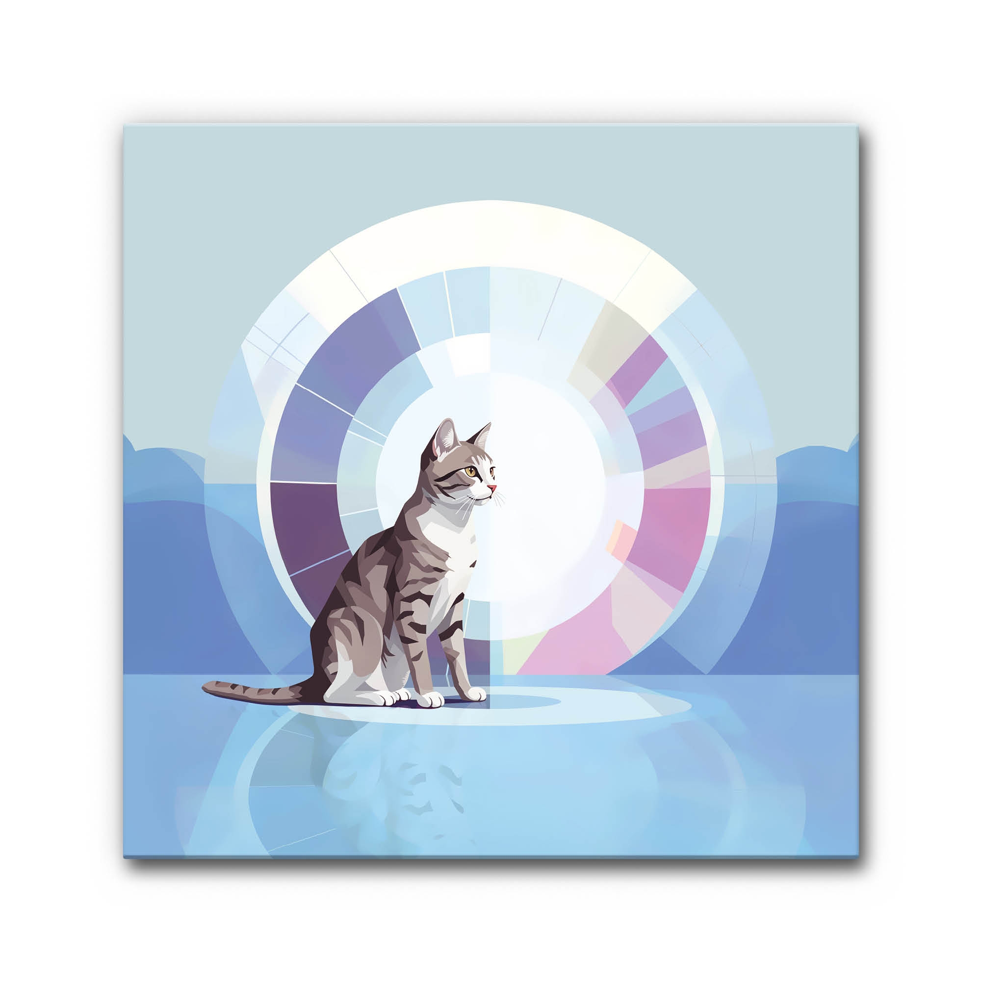 Mostra il prodotto Sound absorbing acoustic image Halo Cat del produttore Akustikbild-Manufaktur