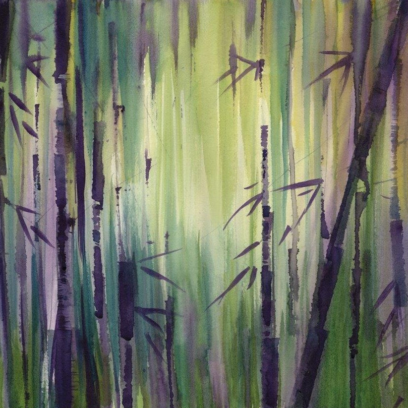 Bamboo | Green/Purple