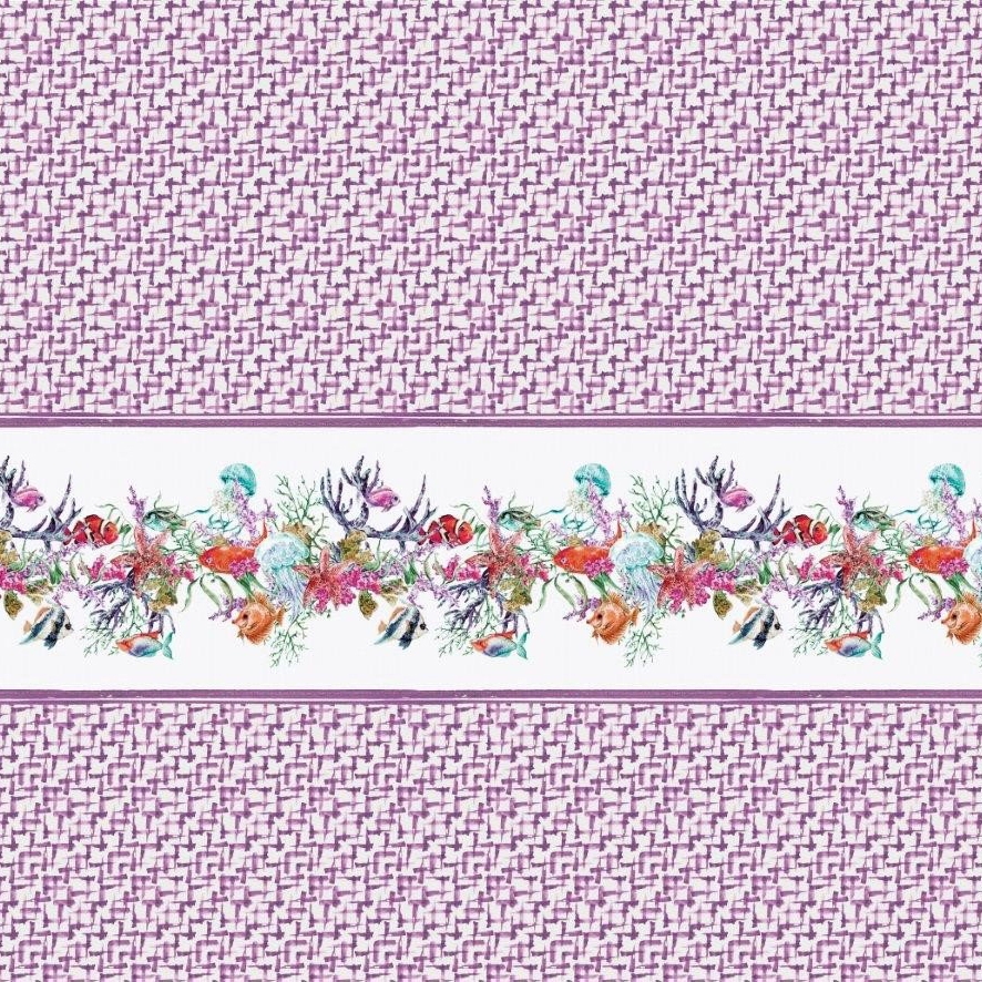 Mostrar el producto Fish Promenade | Purple del fabricante Absoluta Collection