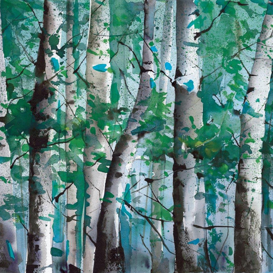Reflections | Petrol blue