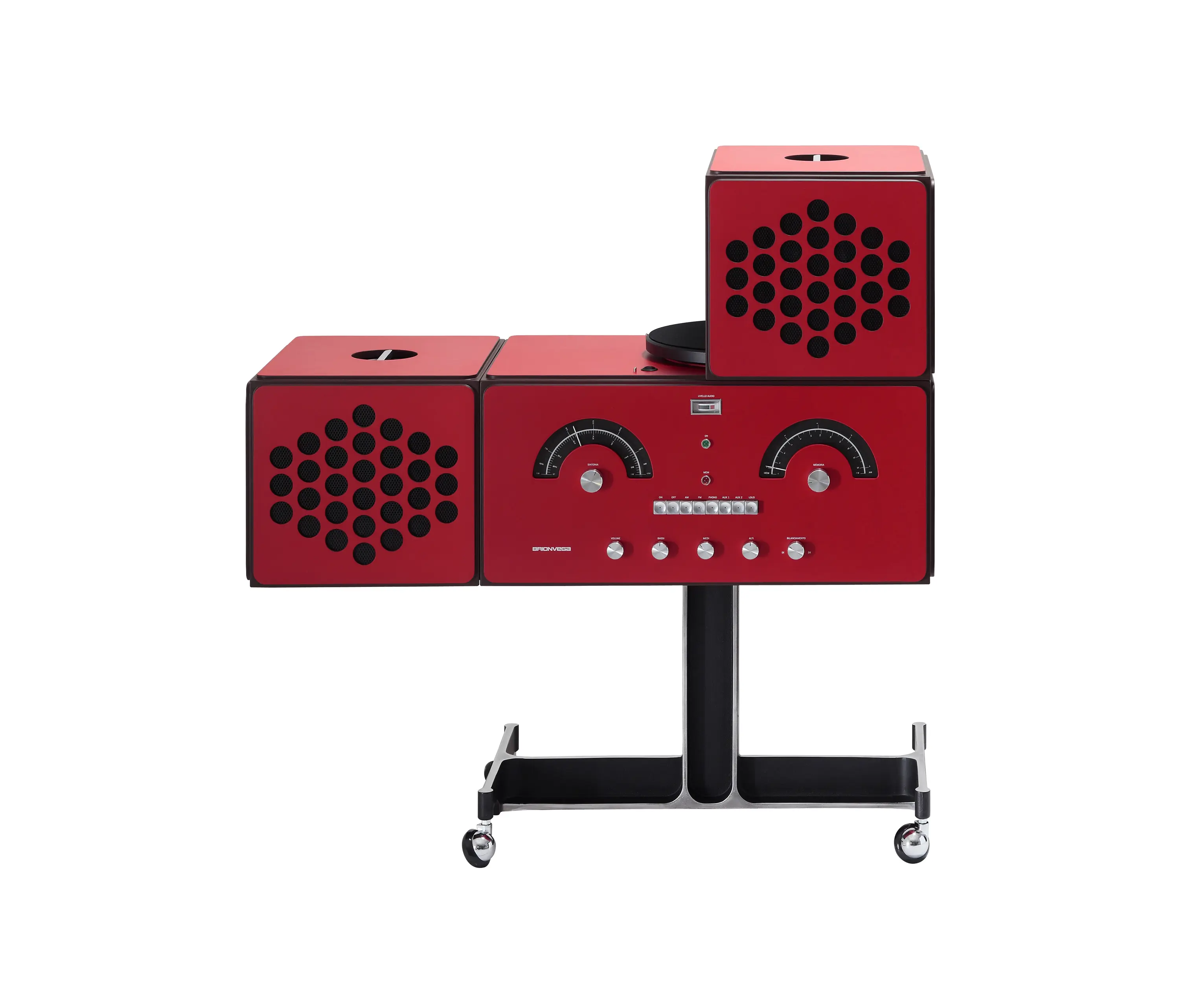 Brionvega - Radiofonografo | rr226-fo-st-Rosso