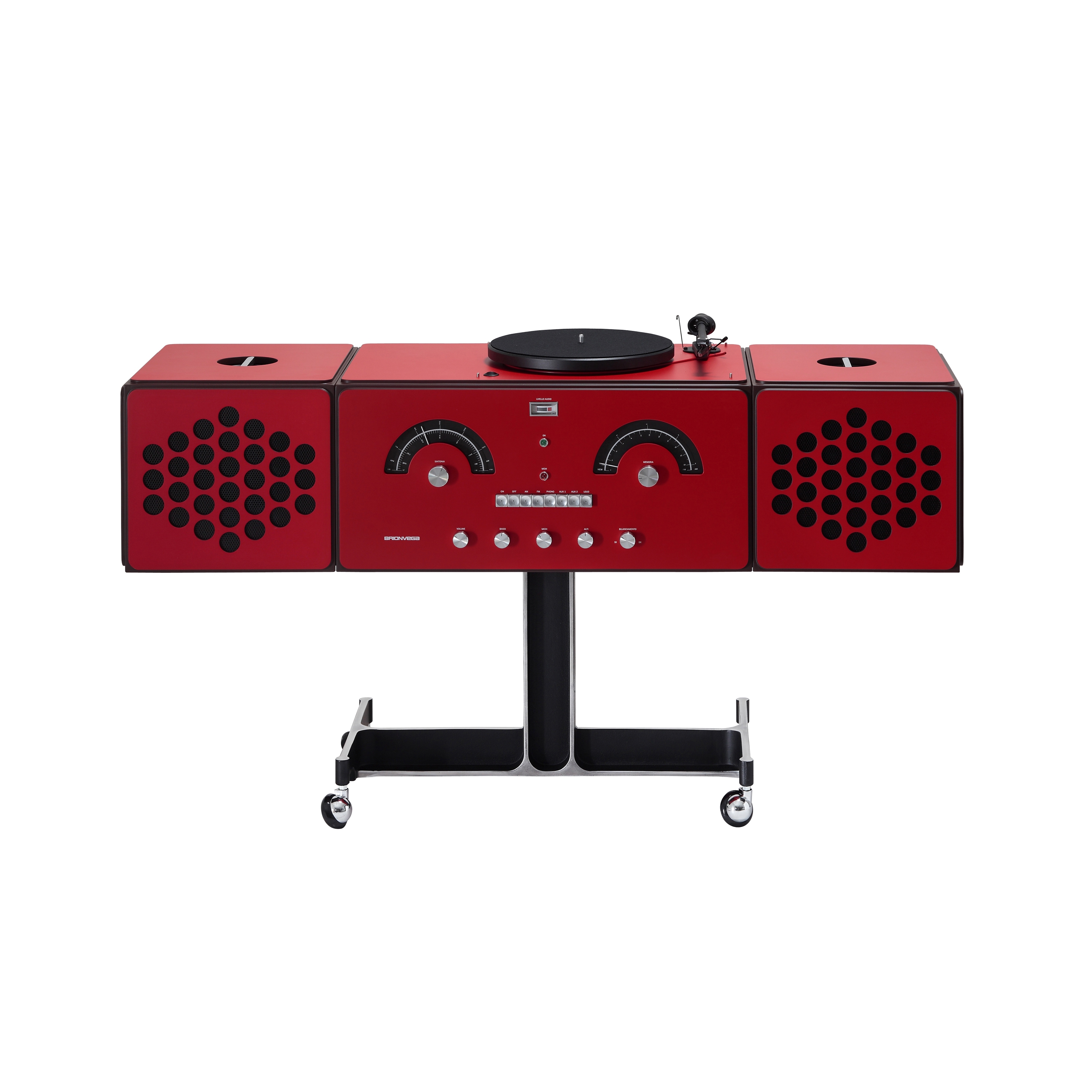 Display product Radiofonografo | rr226-fo-st-Rosso from manufacturer Brionvega
