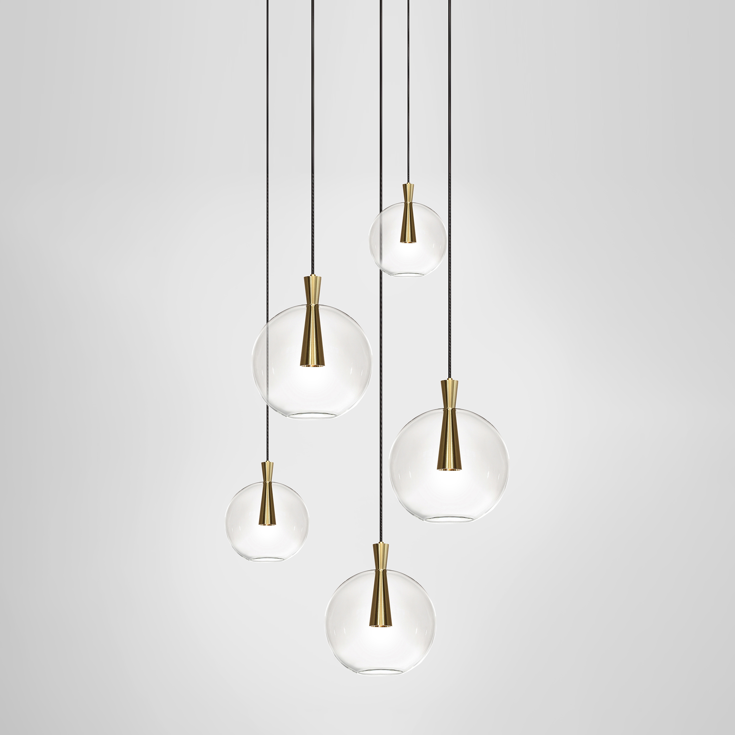 Mostrar el producto Cone 5 Piece Cluster - Lamp and Shade del fabricante Marc Wood Studio