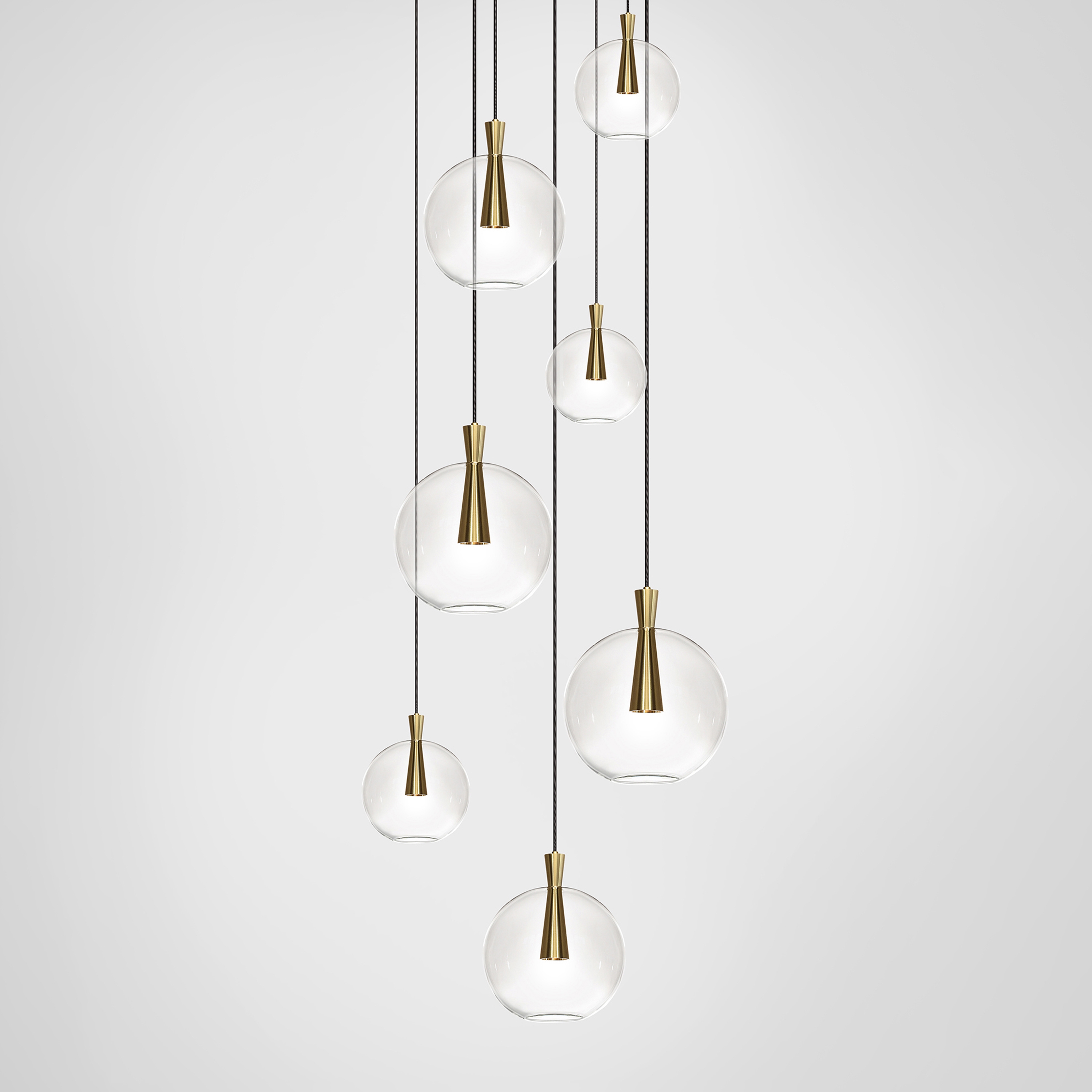 Mostrar el producto Cone 7 Piece Cluster - Lamp and Shade del fabricante Marc Wood Studio