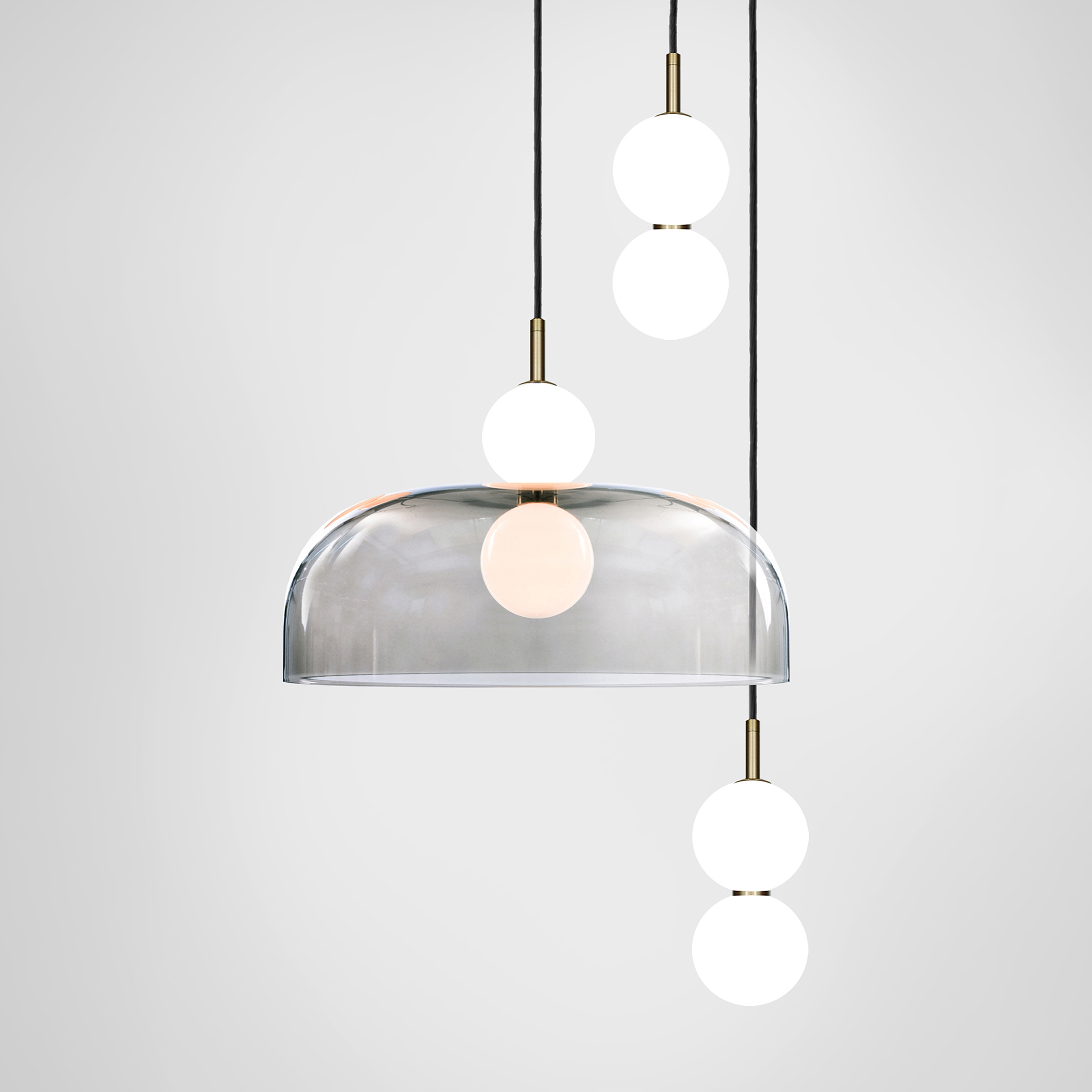 Mostrar el producto Echo 3 Piece Cluster - Lamp and Shade del fabricante Marc Wood Studio
